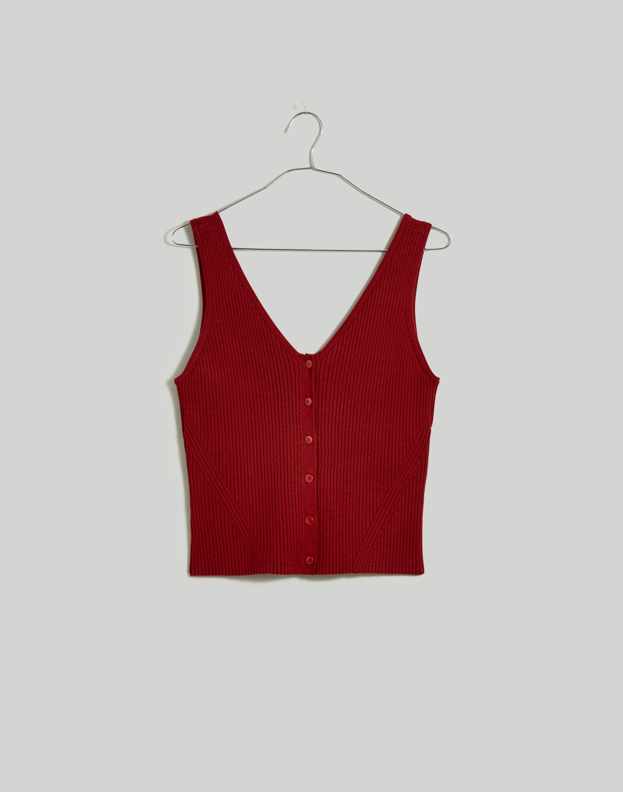 The Signature Knit Button-Front Sweater Tank