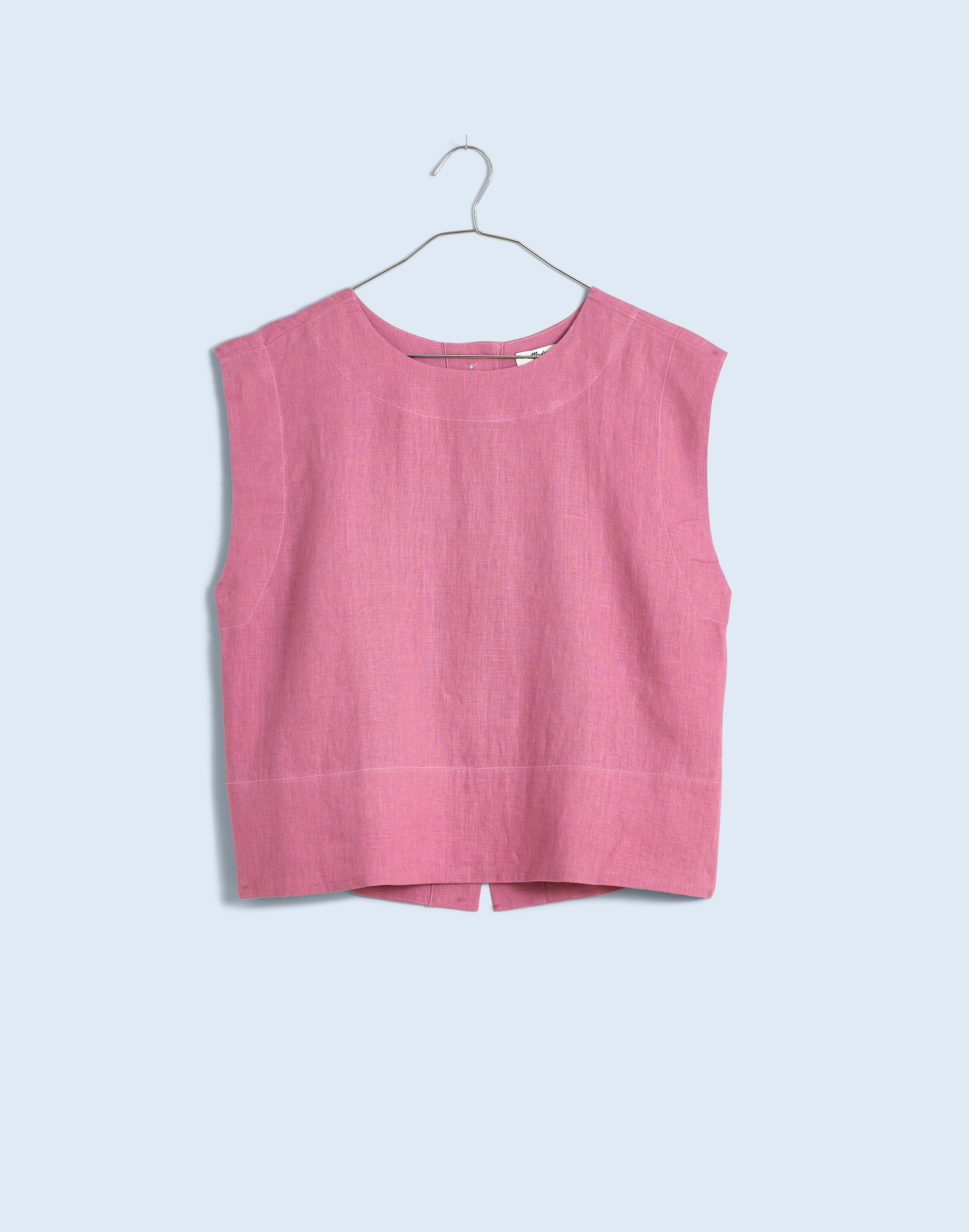Mw Bateau-neck Tank In Shaded Pink