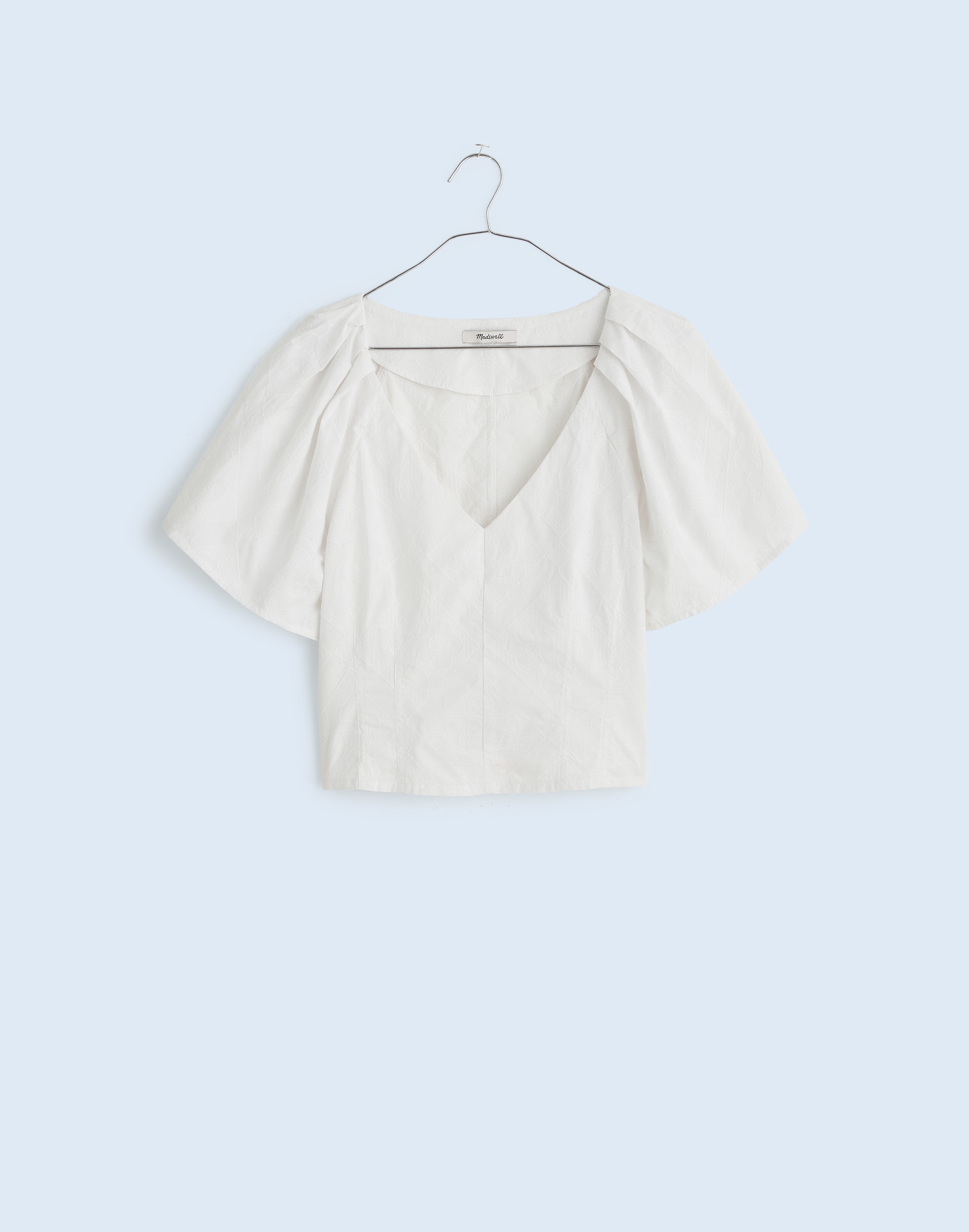 Darted V-Neck Top in Floral