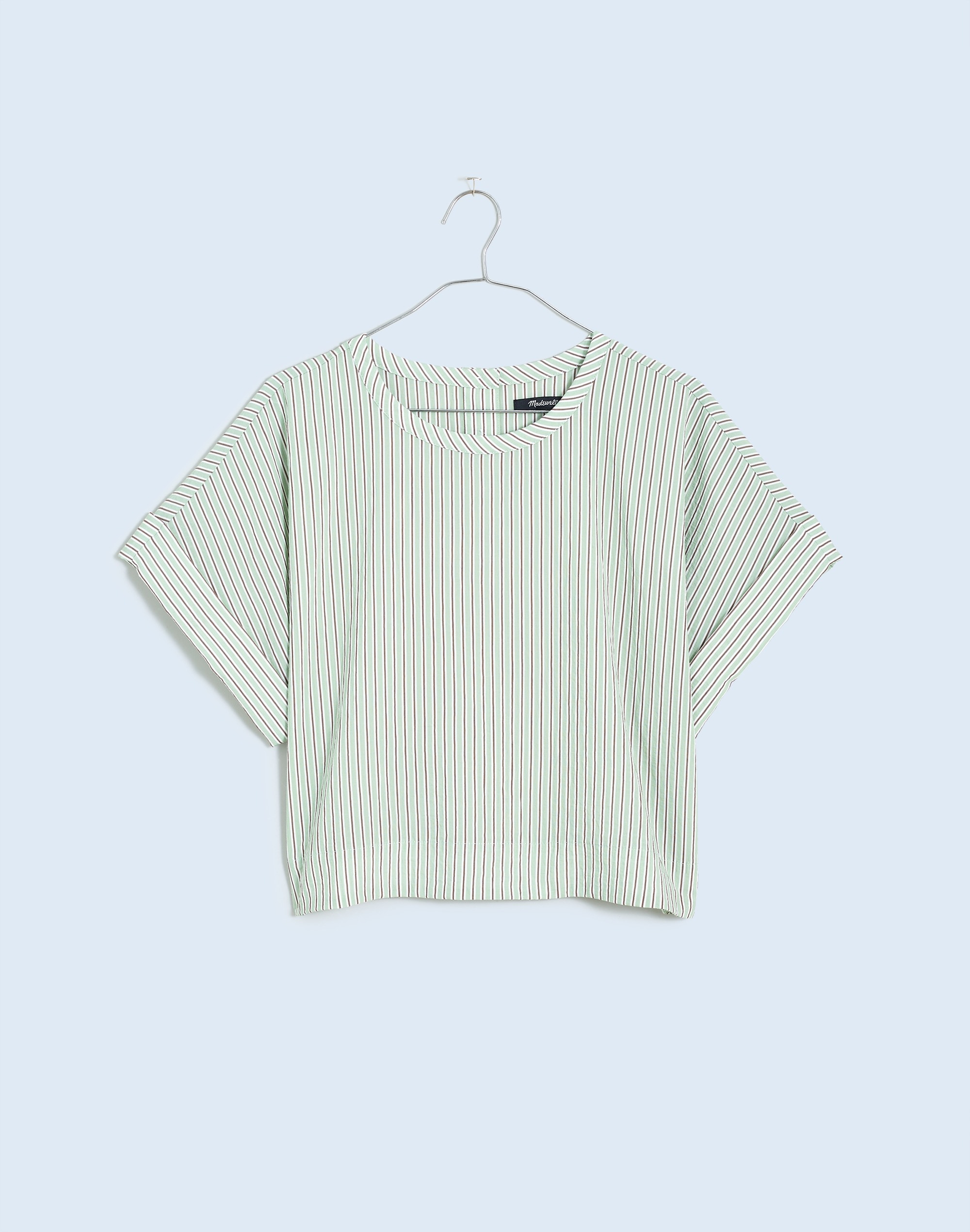 Dolman Crop Top in Stripe