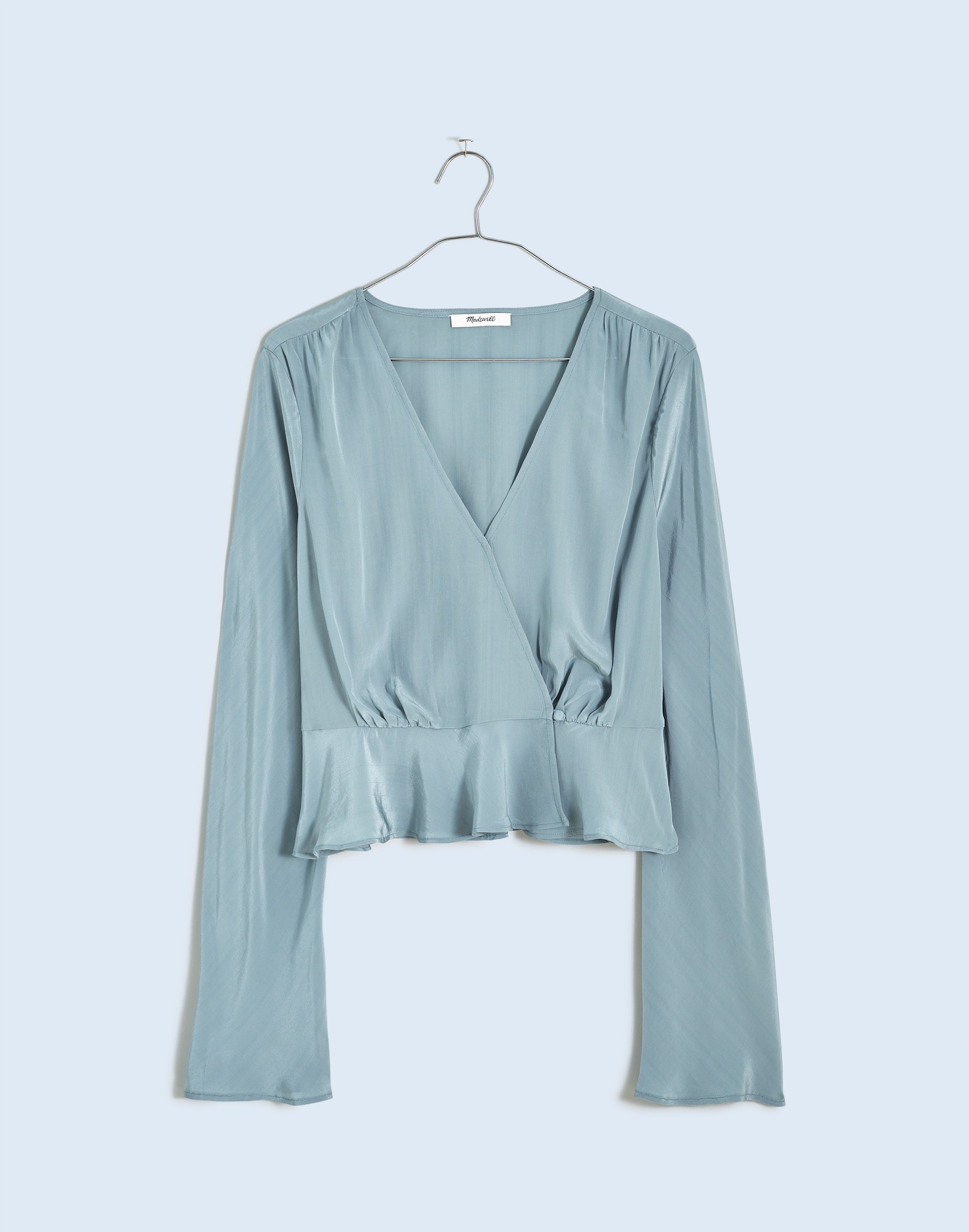 Bell-Sleeve Wrap Top