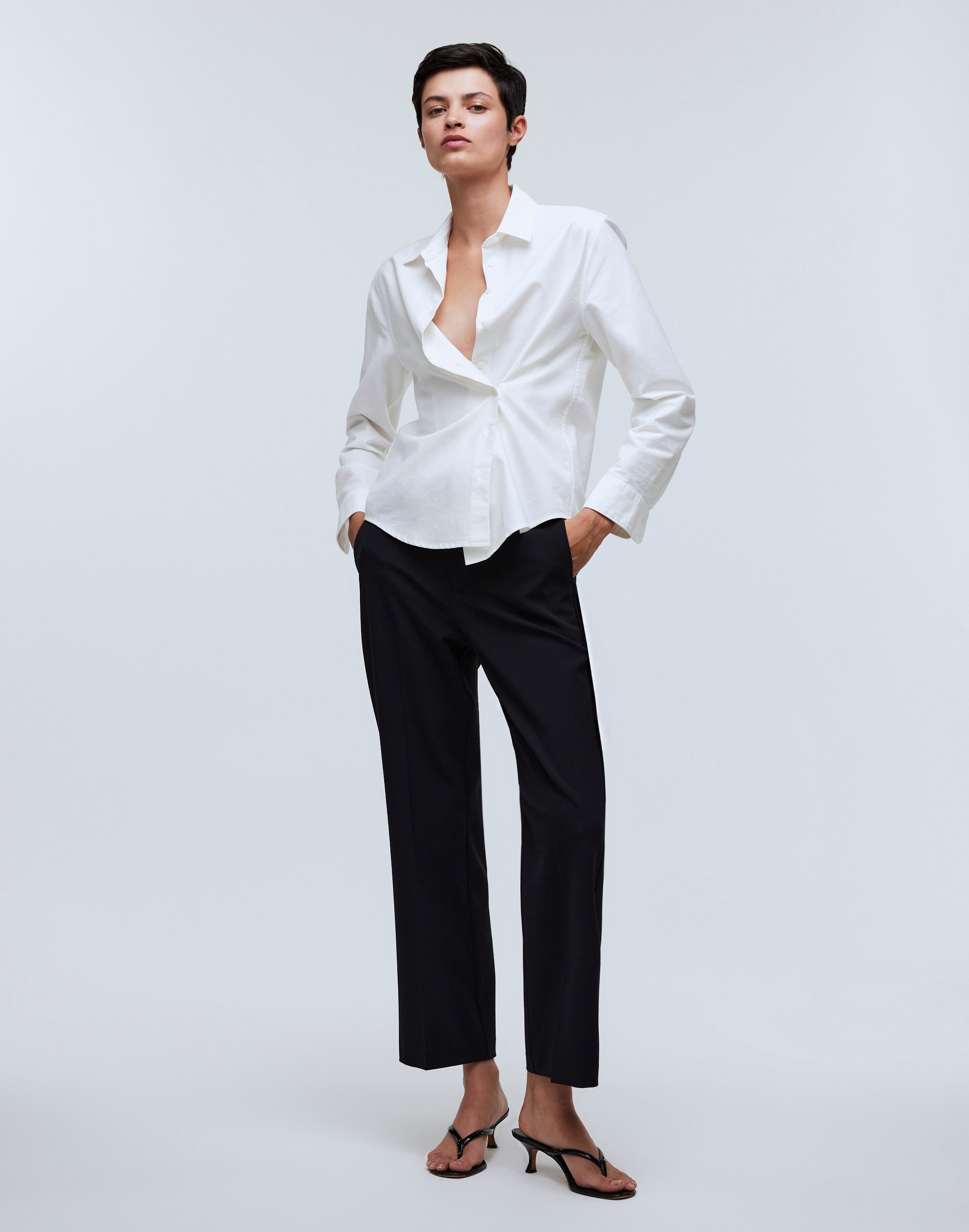 With-a-Twist Shirt in Oxford | Madewell