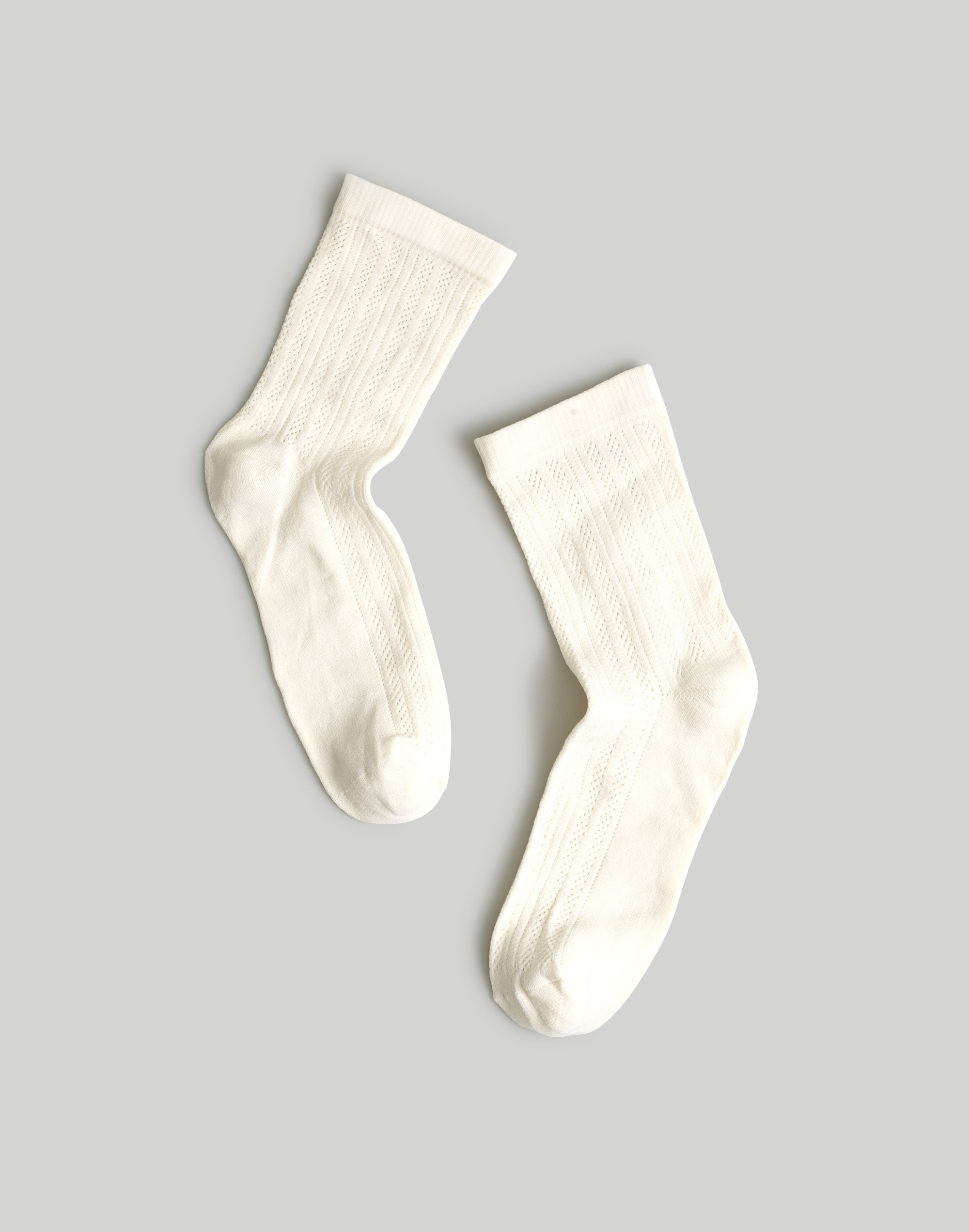 Mw Swedish Stockings Klara Knit Socks In White