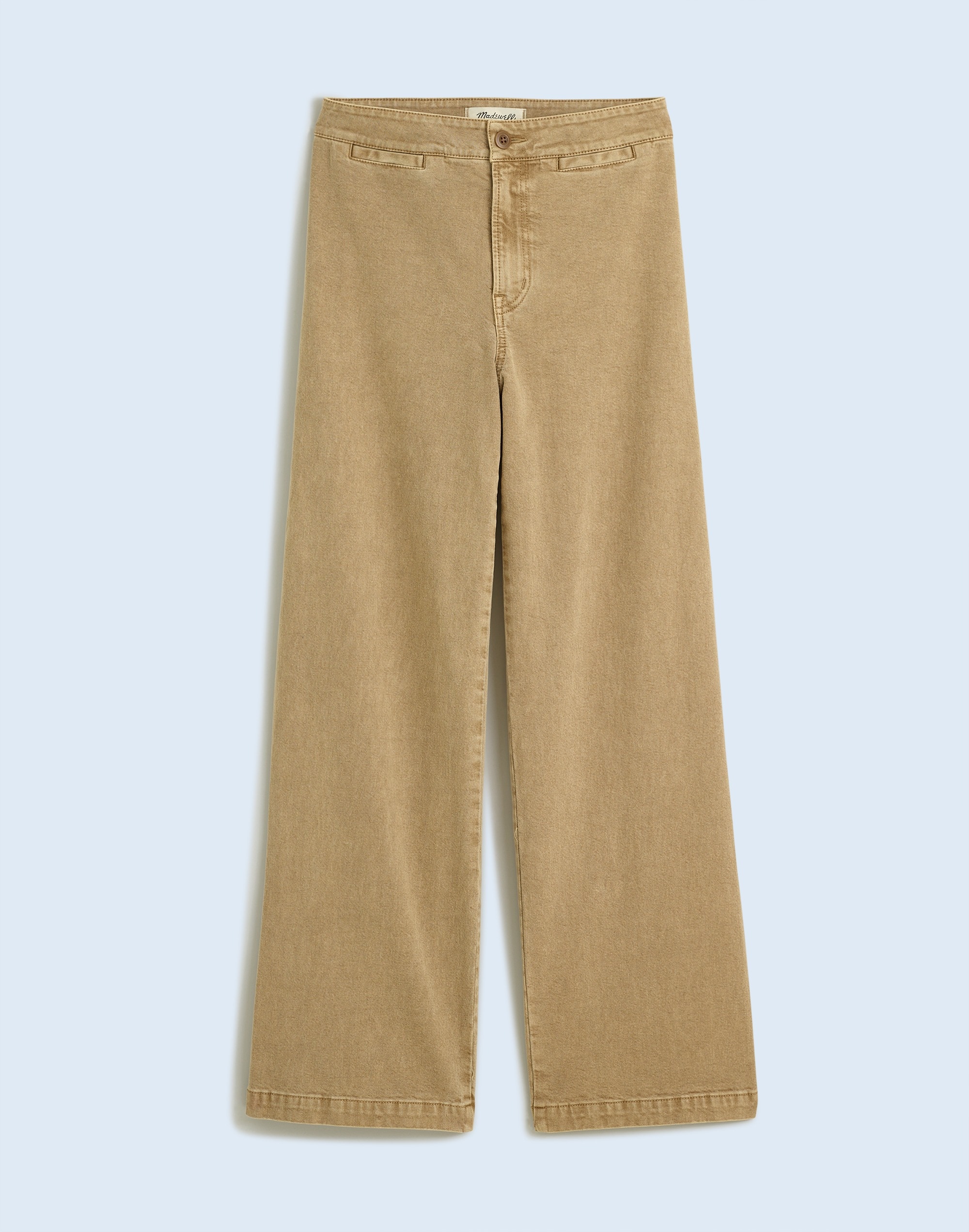 The Petite Curvy Emmett Wide-Leg Crop Pant in Garment Dye: Welt Pocket Edition