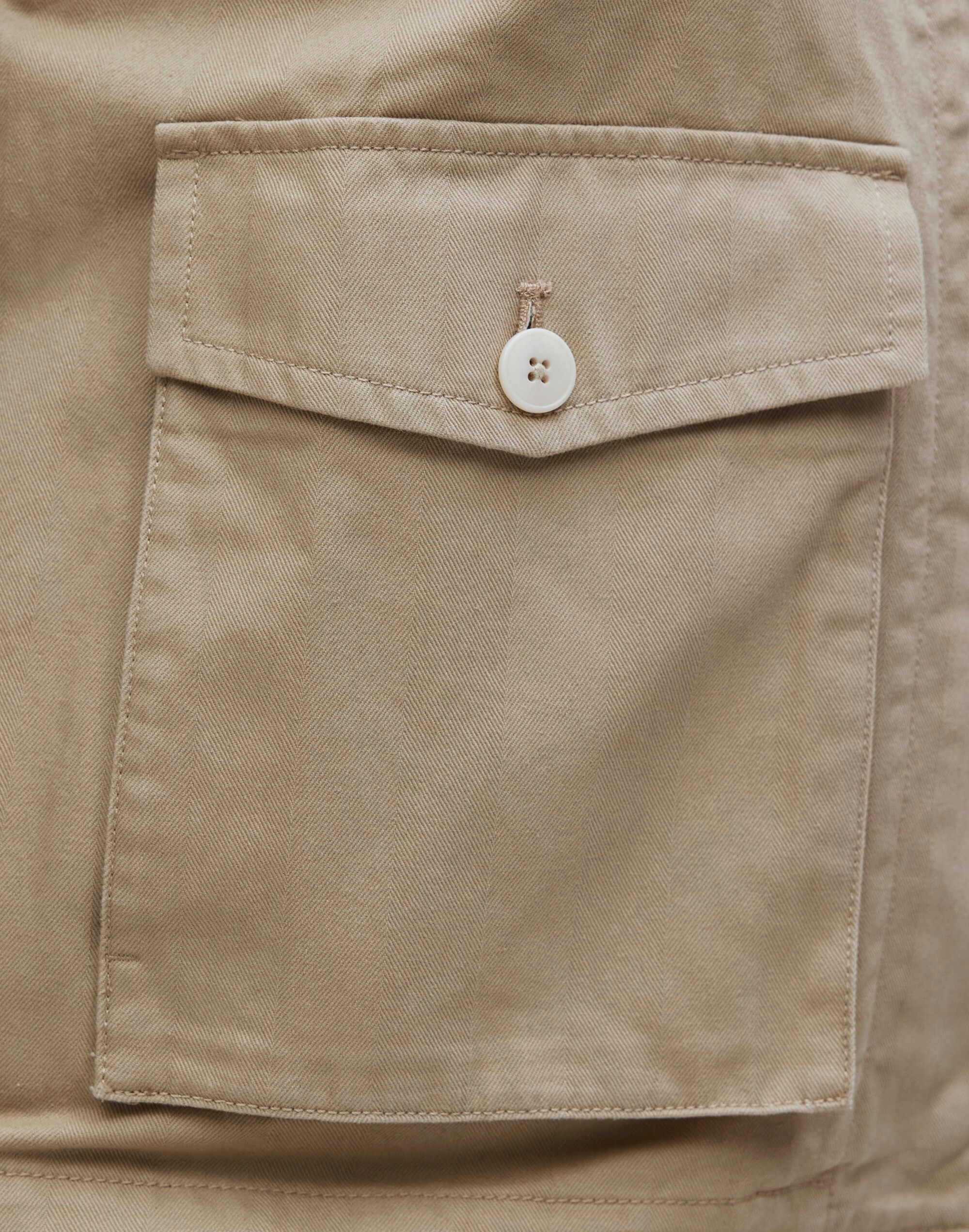 Plus Denim Cropped Cargo Jacket in Kirkham Wash