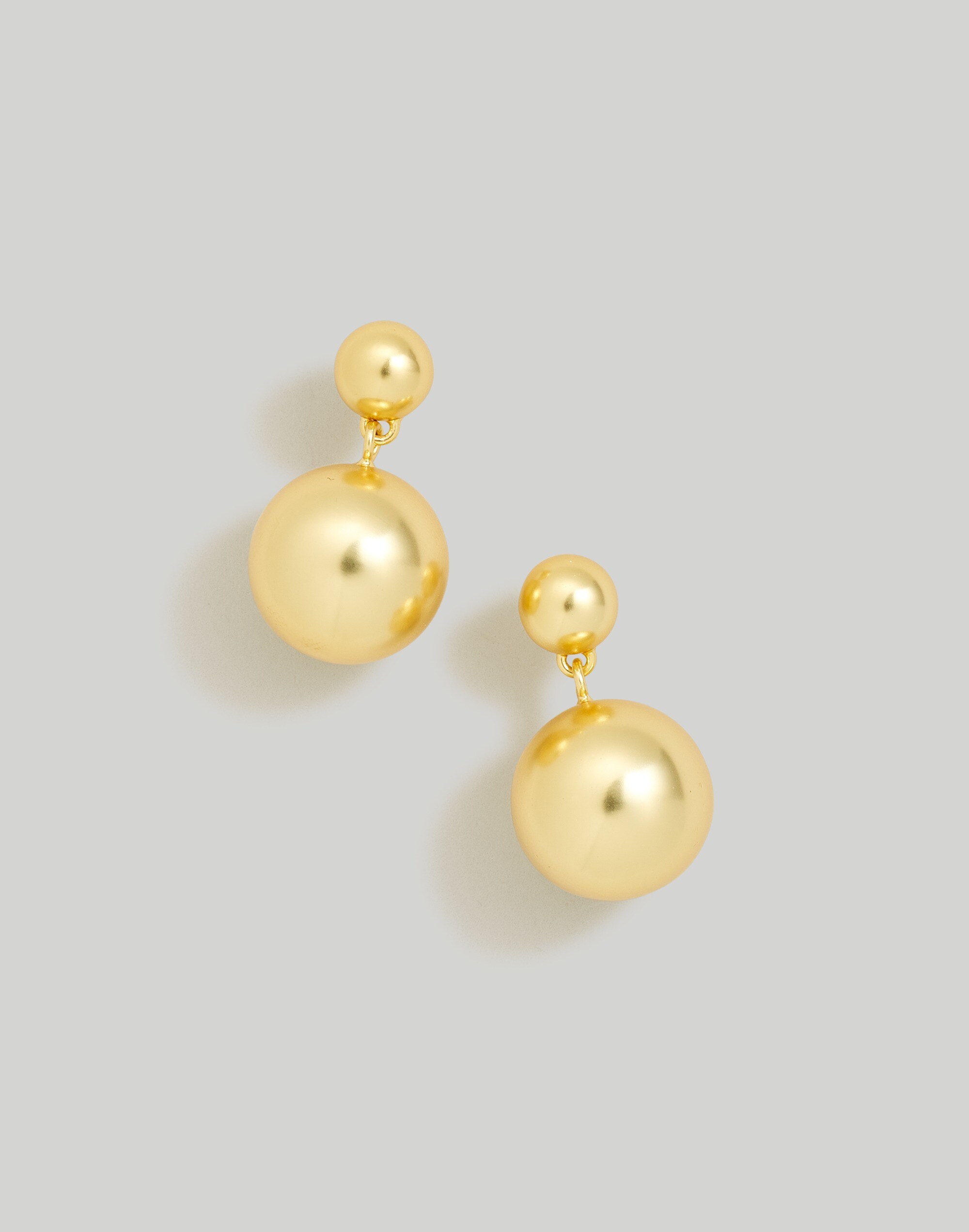 MADEWELL DOUBLE ORB DROP EARRINGS
