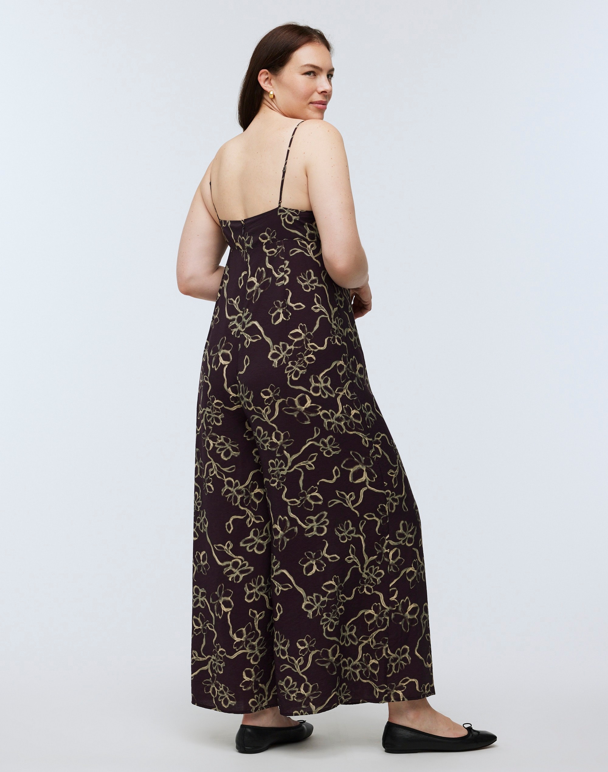 Wide-Leg Jumpsuit in Floral