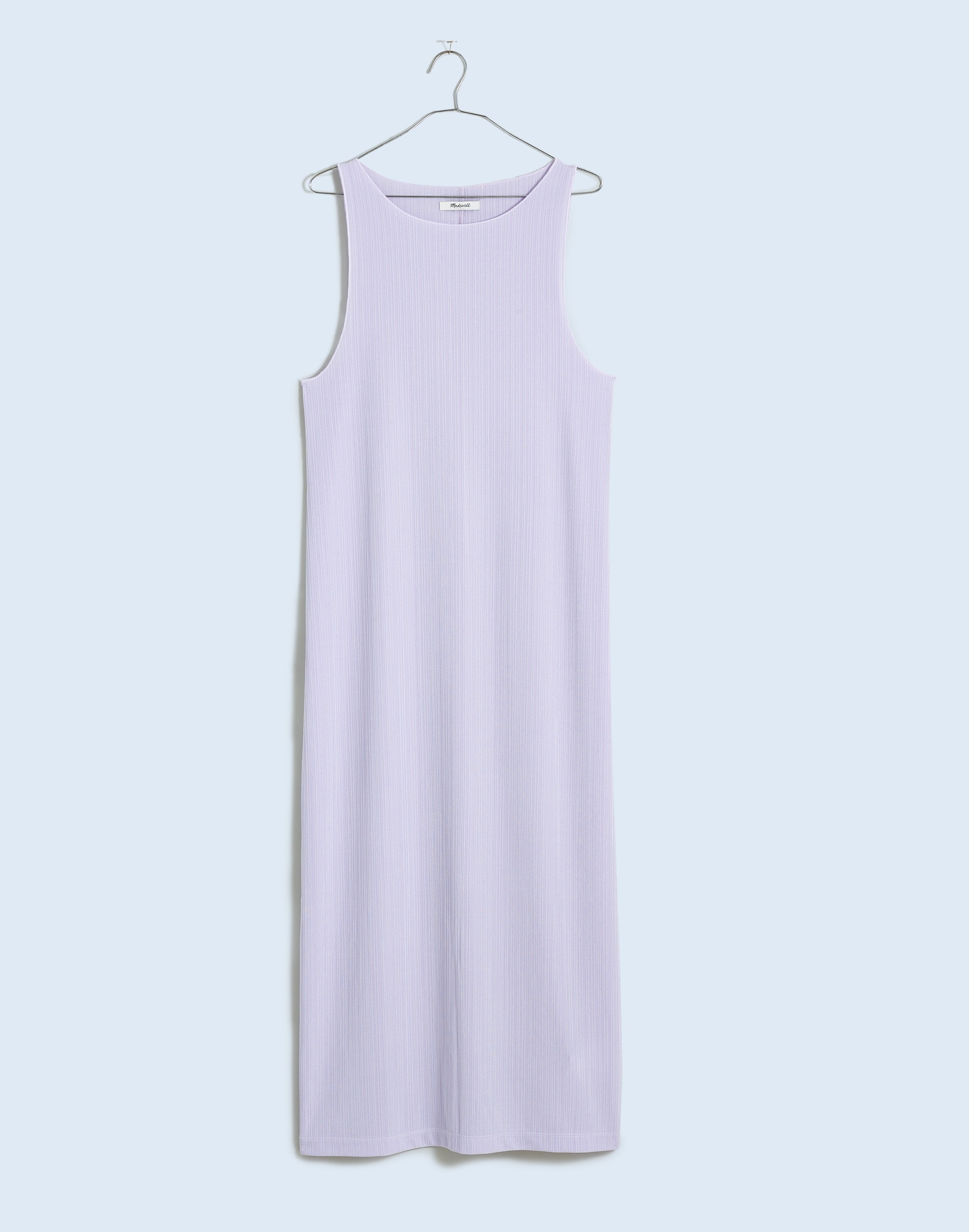 Mw Rib-knit Sleeveless Maxi Dress In Whisper Violet