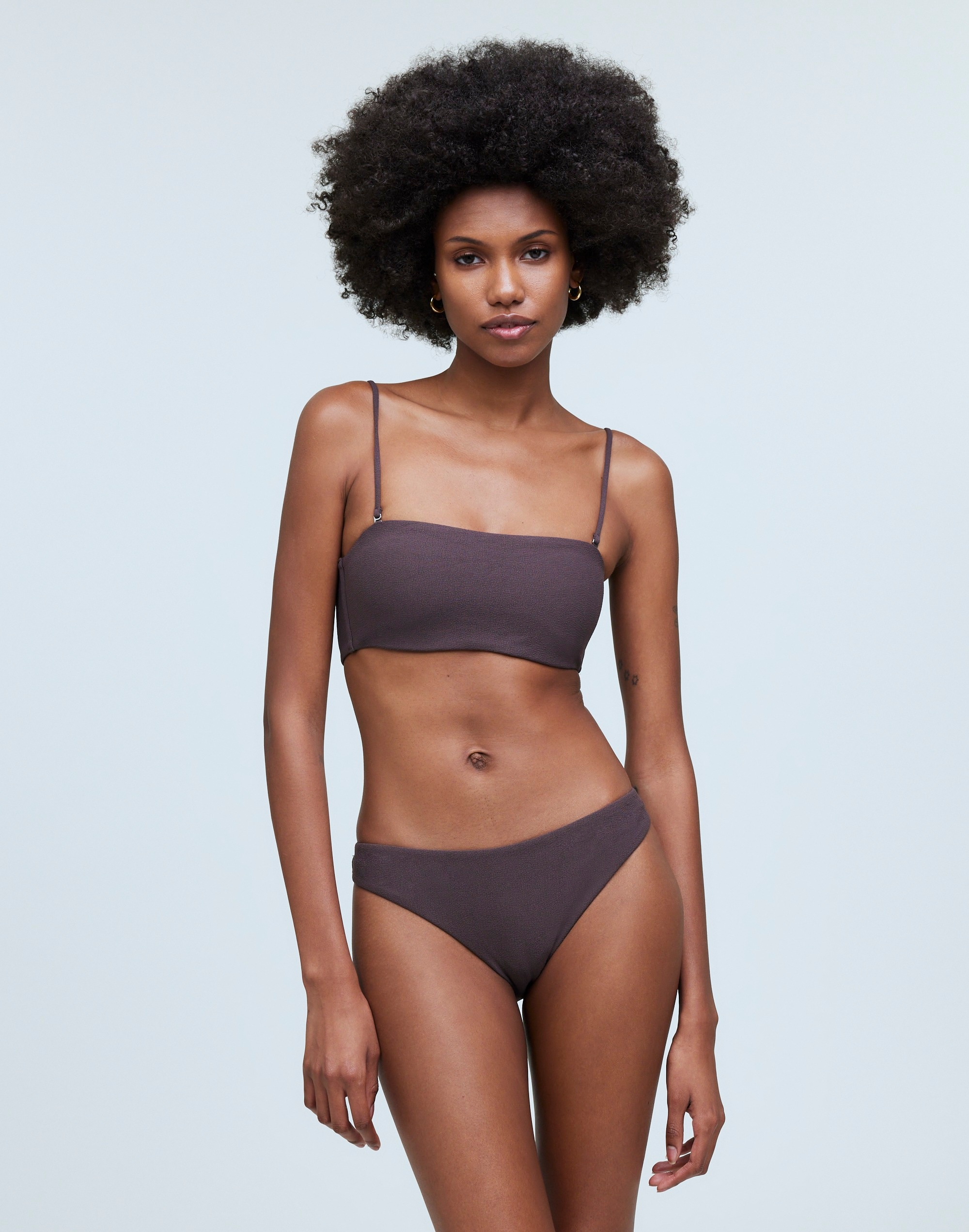 Spaghetti-Strap Bandeau Bikini Top