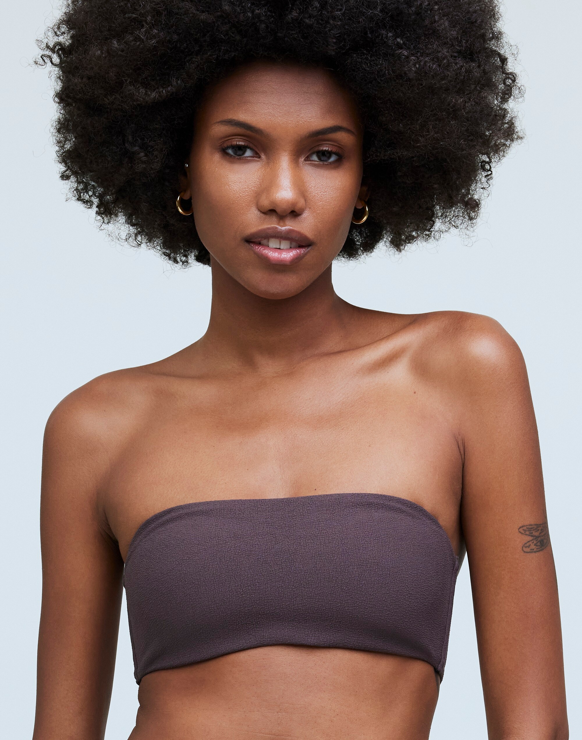 Spaghetti-Strap Bandeau Bikini Top