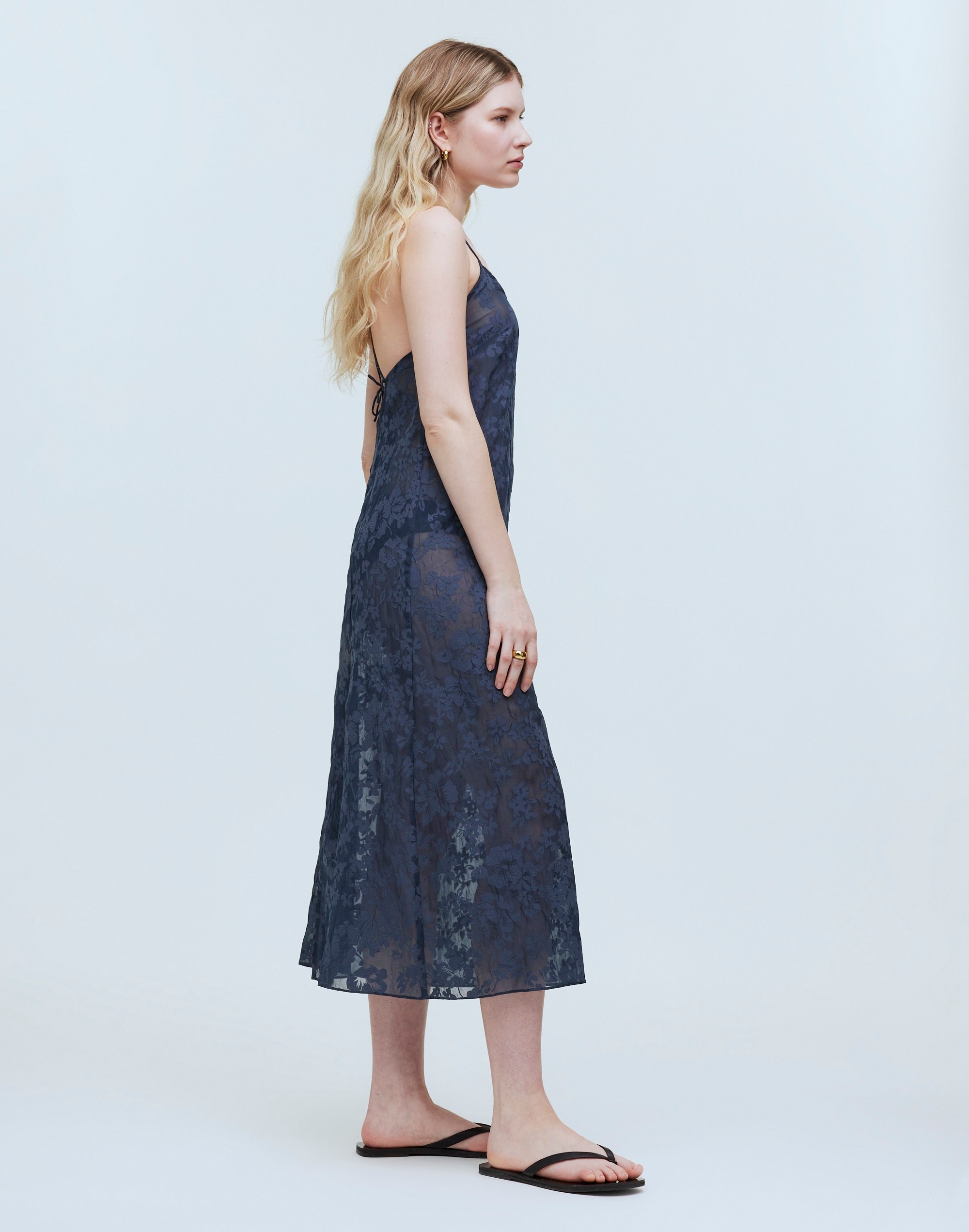 Floral Halter Cover-Up Midi Dress