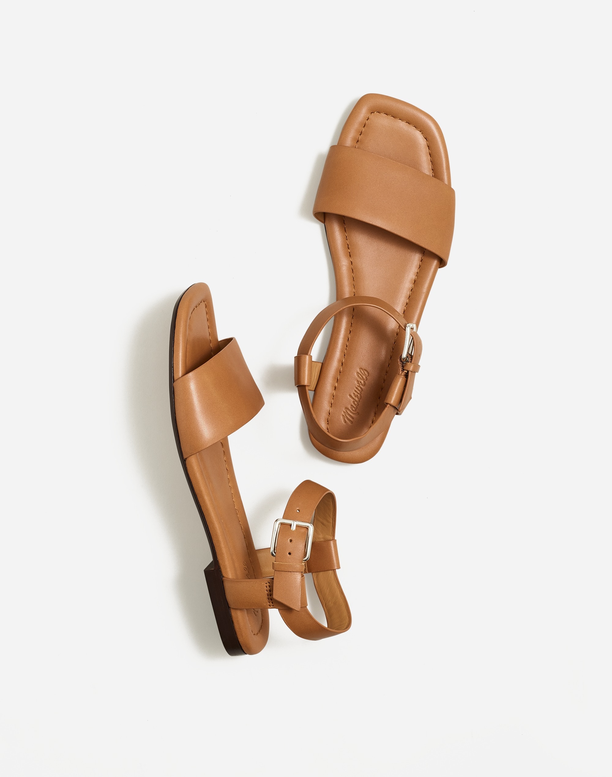 Mw The Karla Ankle-strap Sandal In Desert Camel