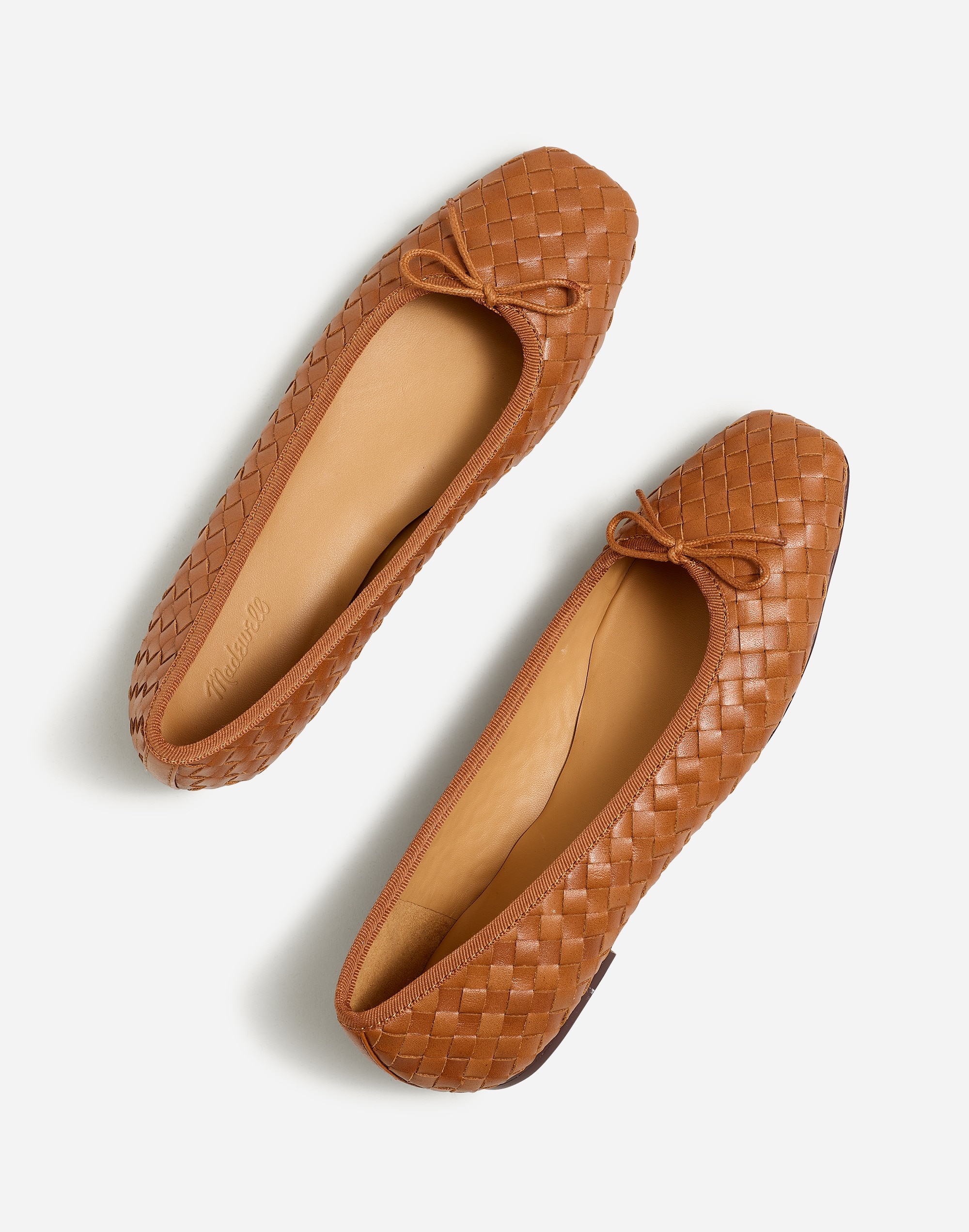 The Anelise Ballet Flat Woven Leather