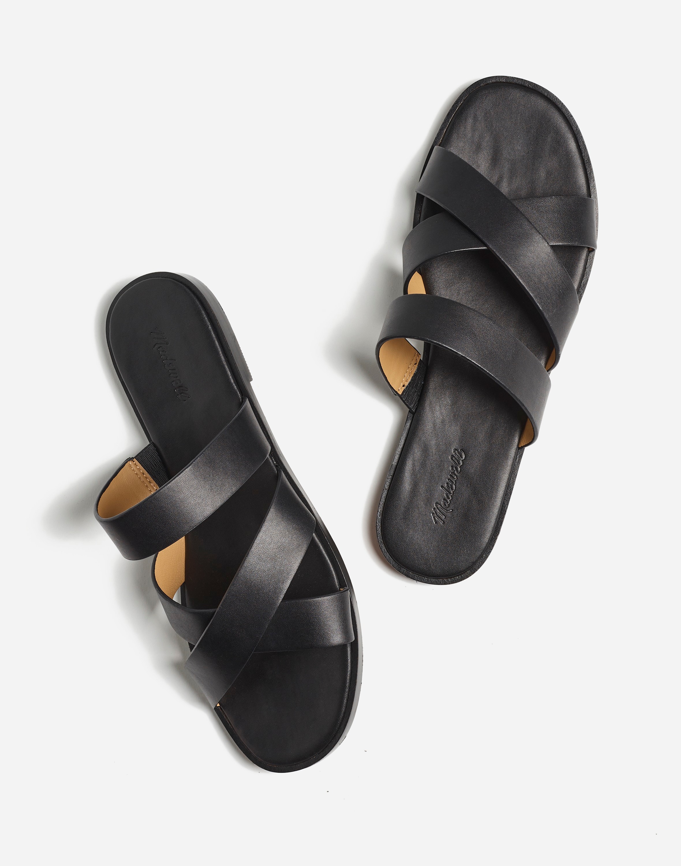 The Mena Slide Sandal Leather