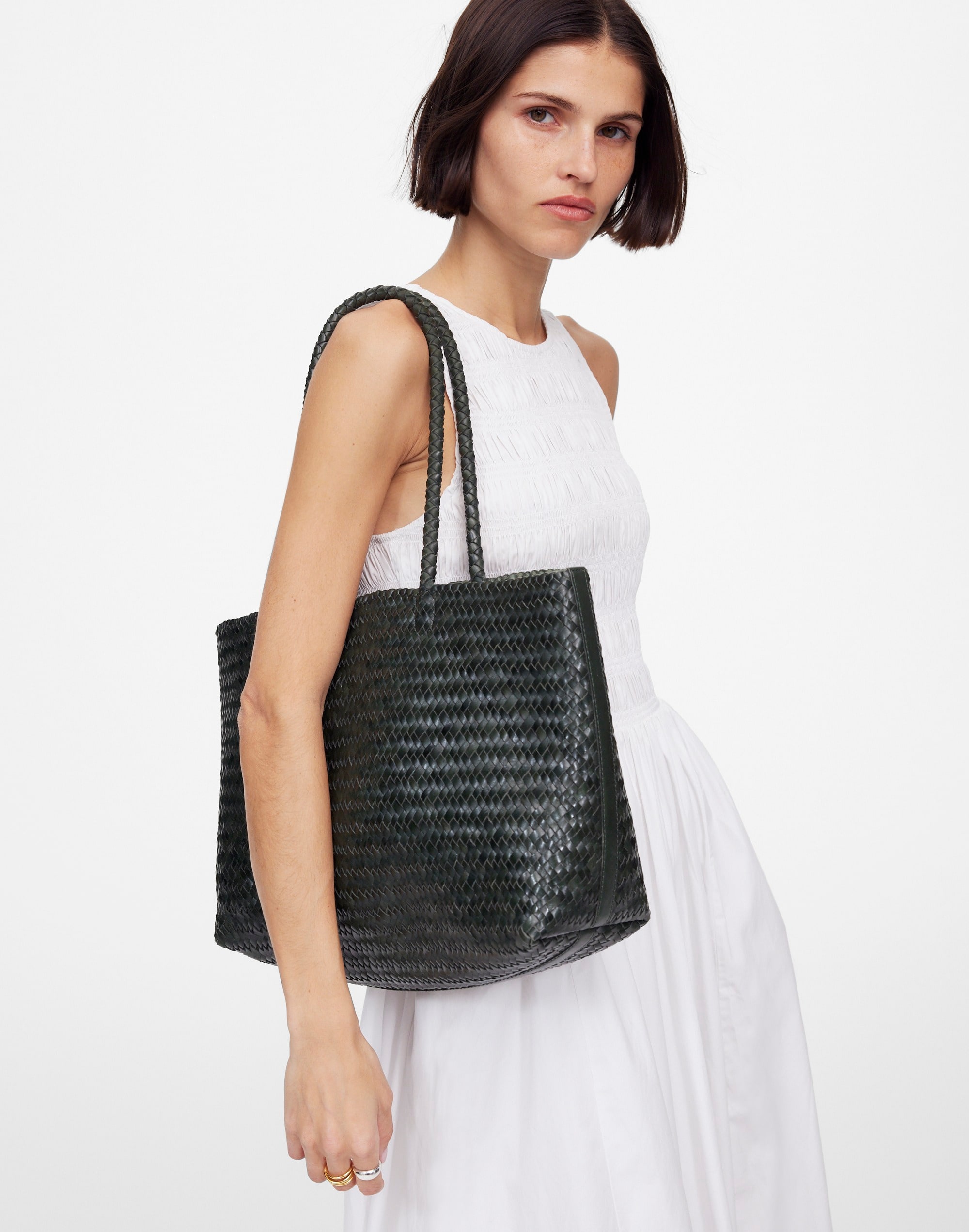 The Handwoven Leather Tote