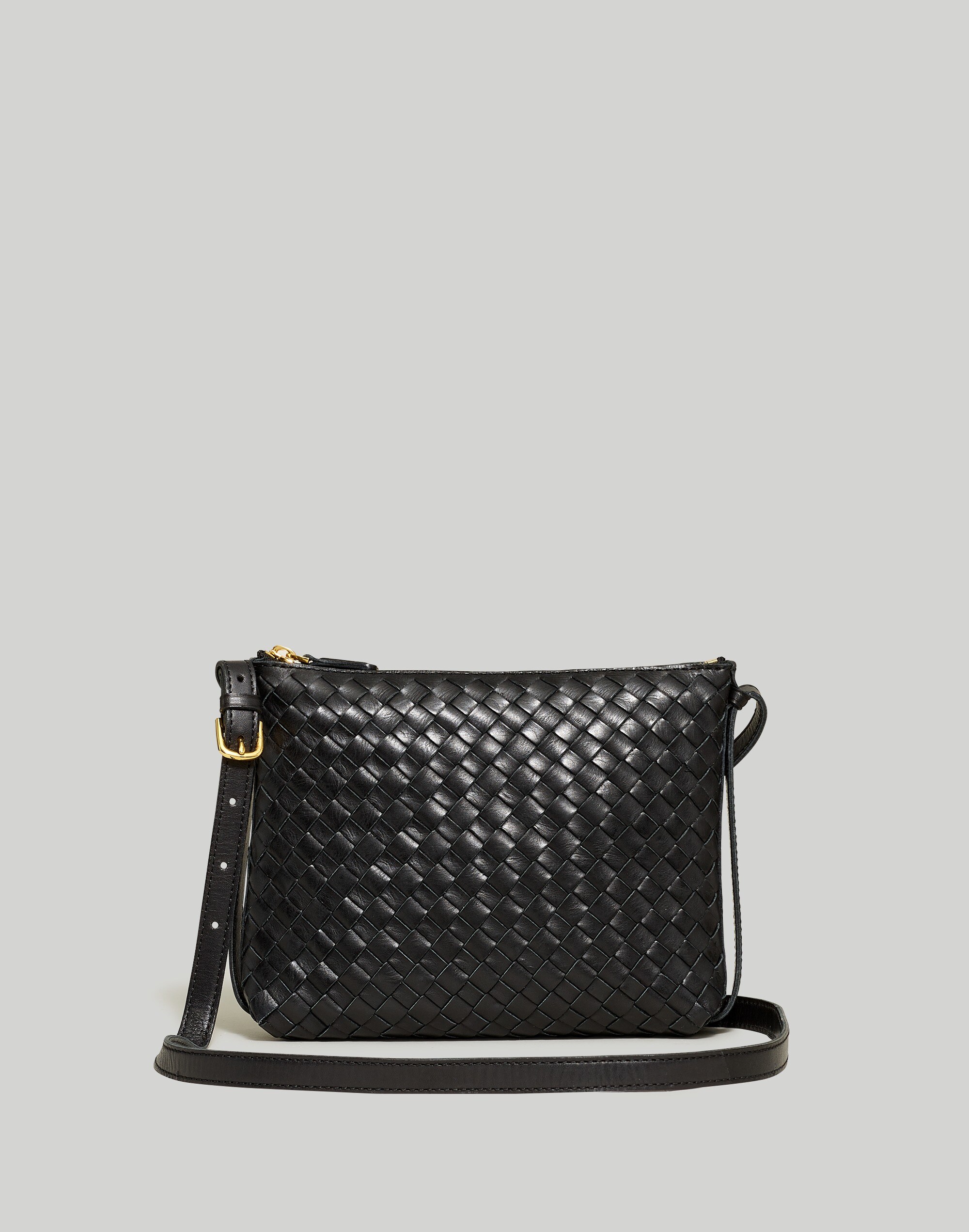 Crossbody Bag in Handwoven Leather