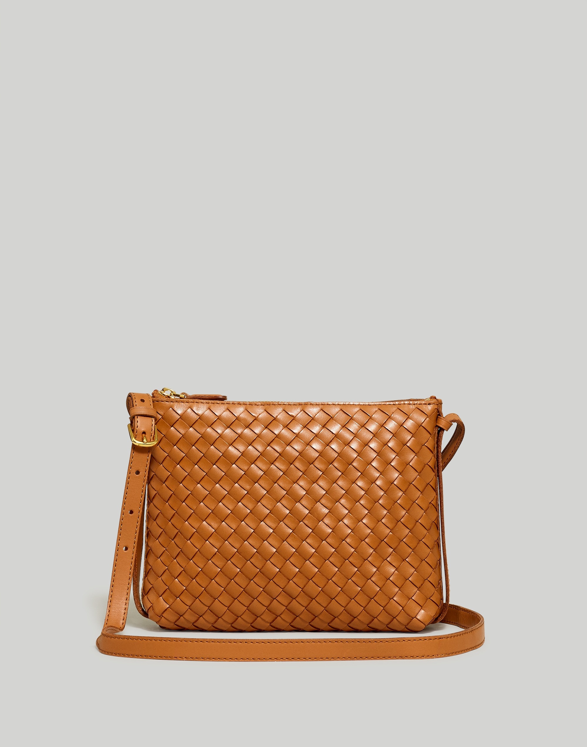 Crossbody Bag in Handwoven Leather