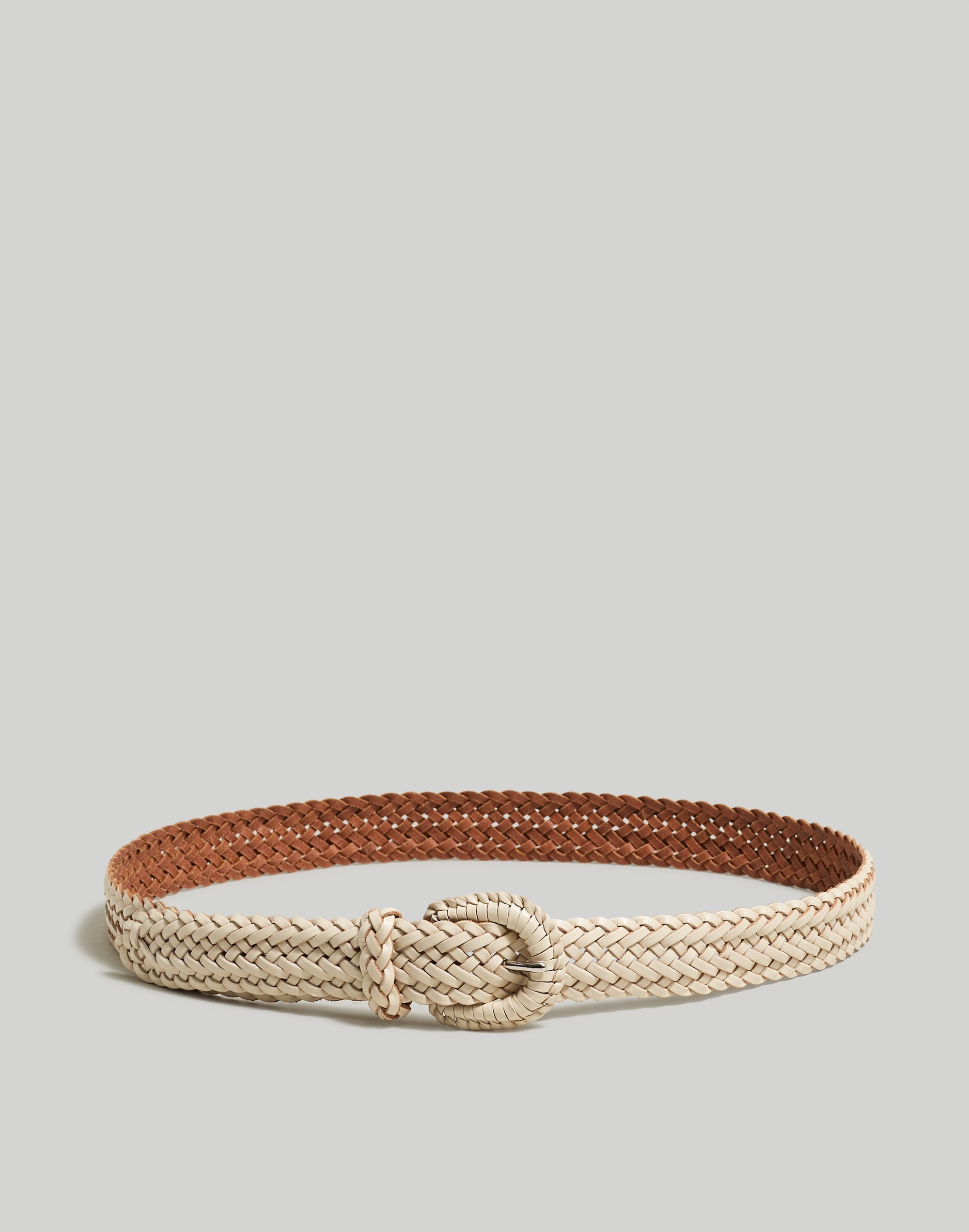 woven leather belt womens