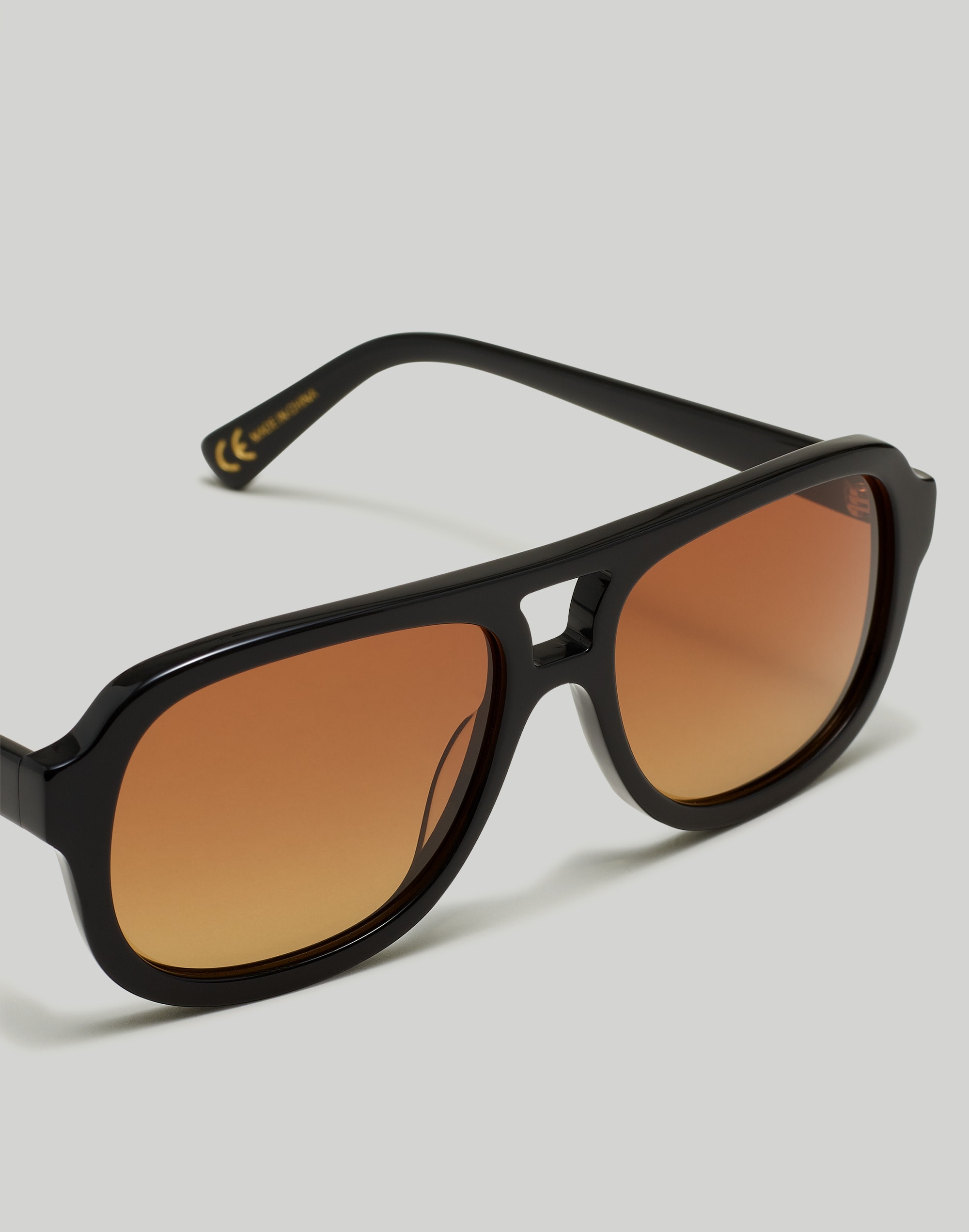 Shop Mw Fest Aviator Sunglasses In True Black