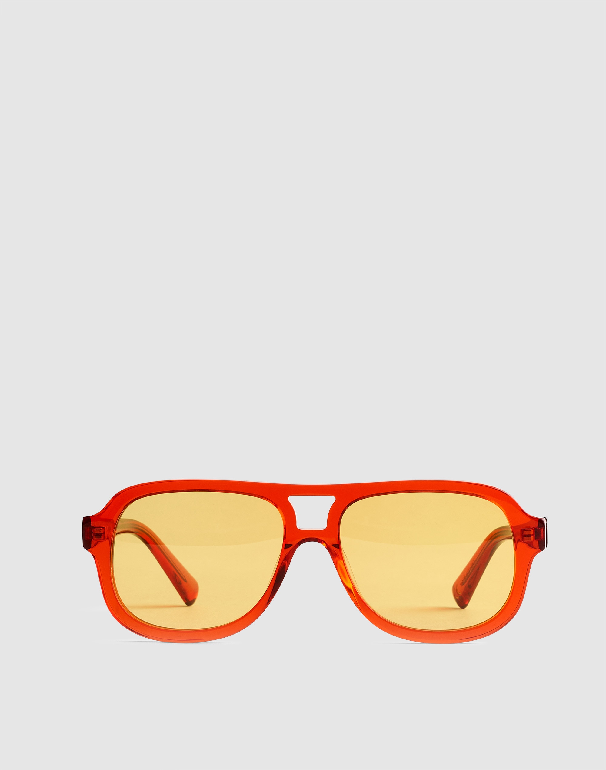 Madewell Logaan Aviator Sunglasses In Red