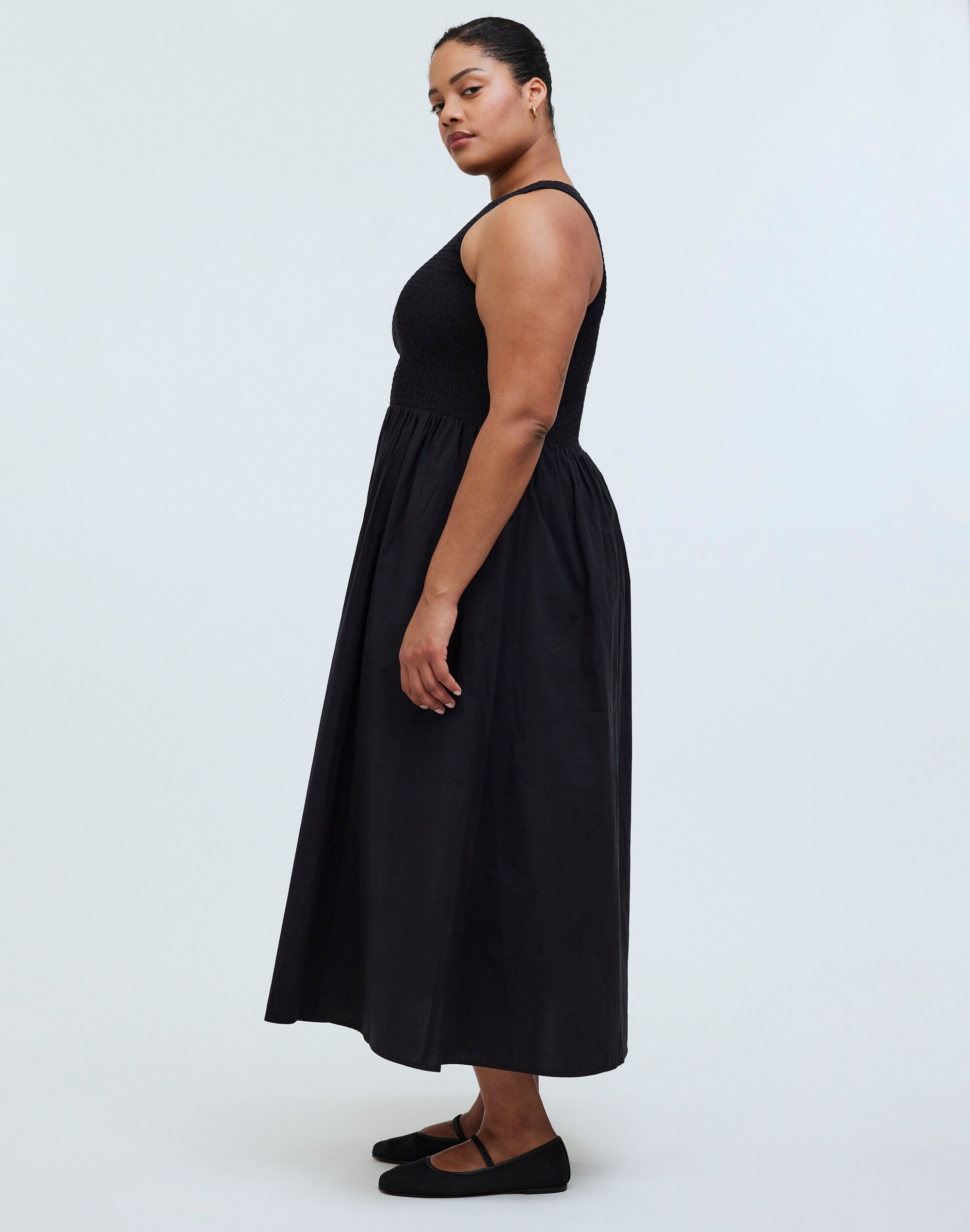 The Plus Melody Smocked Midi Dress
