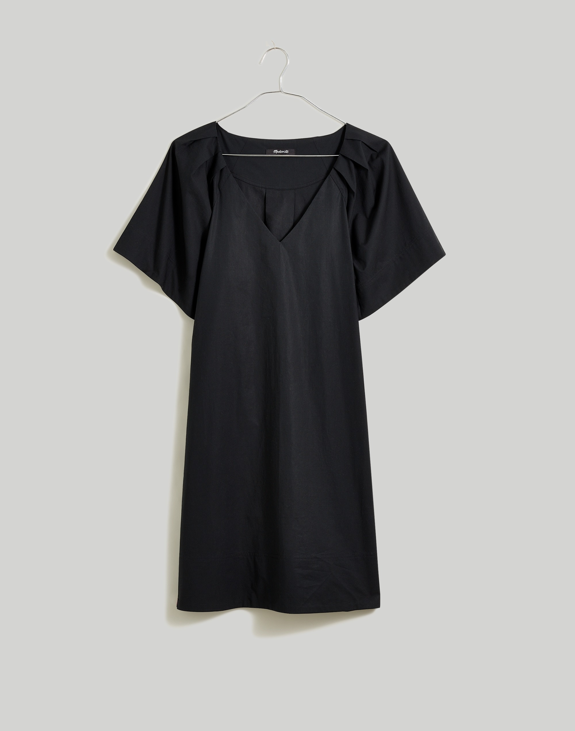 Plus V-Neck Mini Shirtdress
