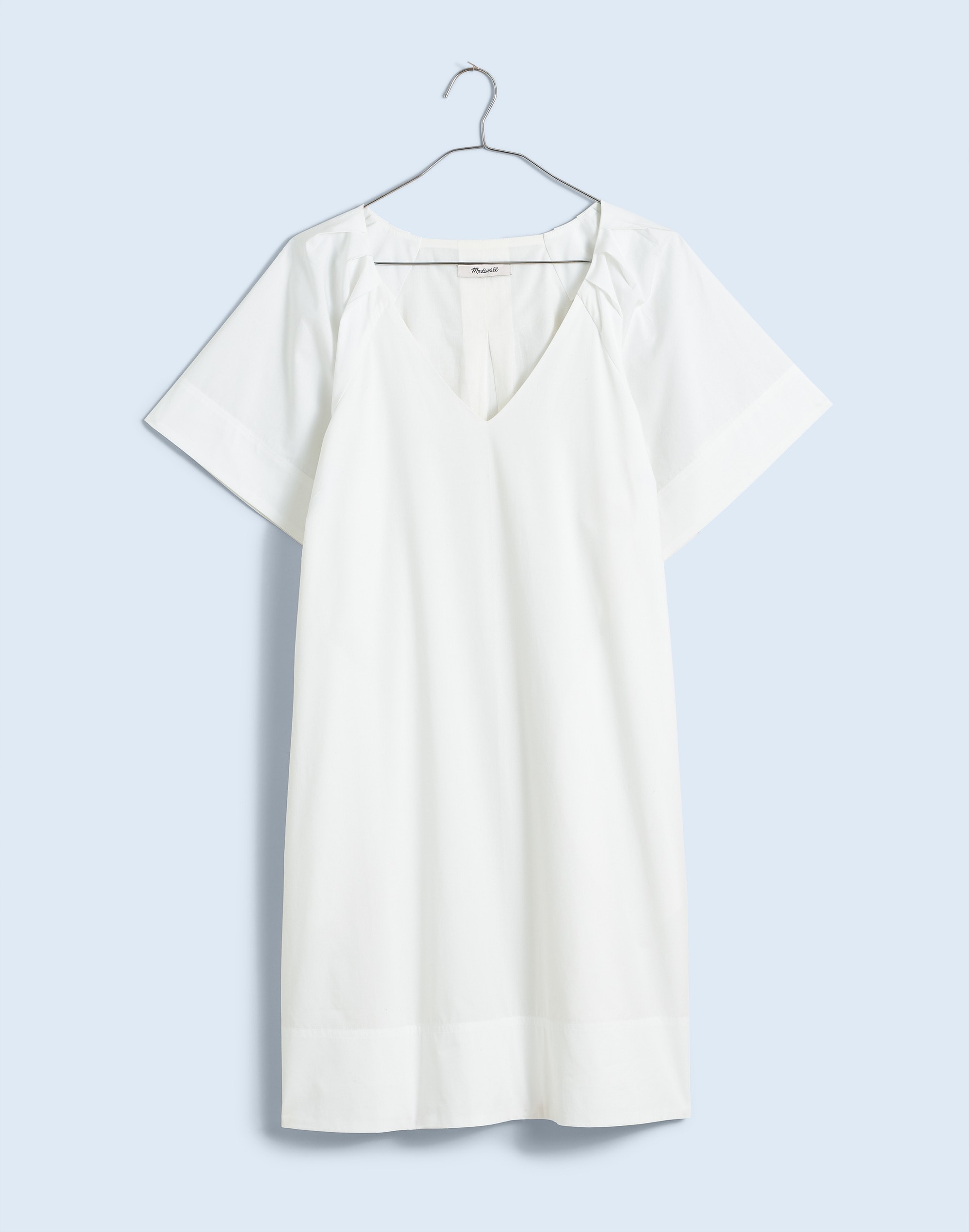 Plus V-Neck Mini Shirtdress