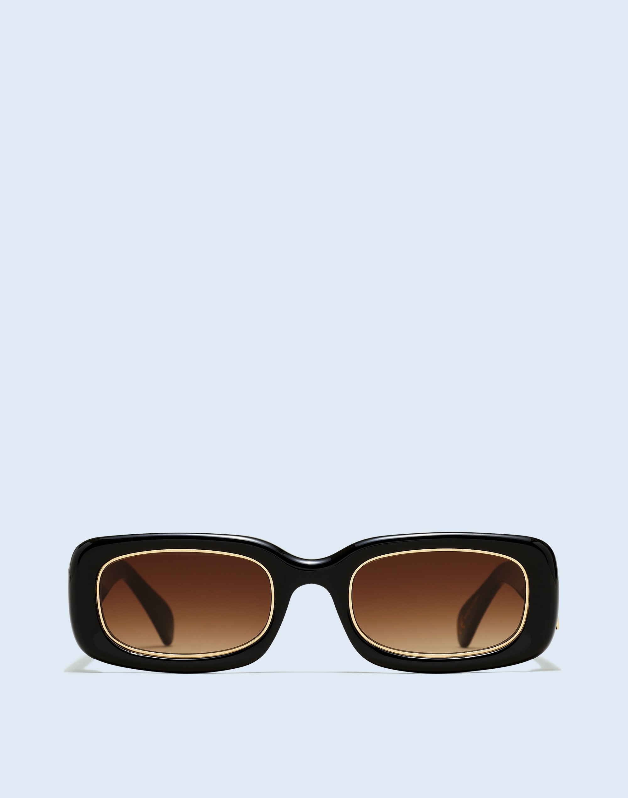 baymont square sunglasses: metal accent edition