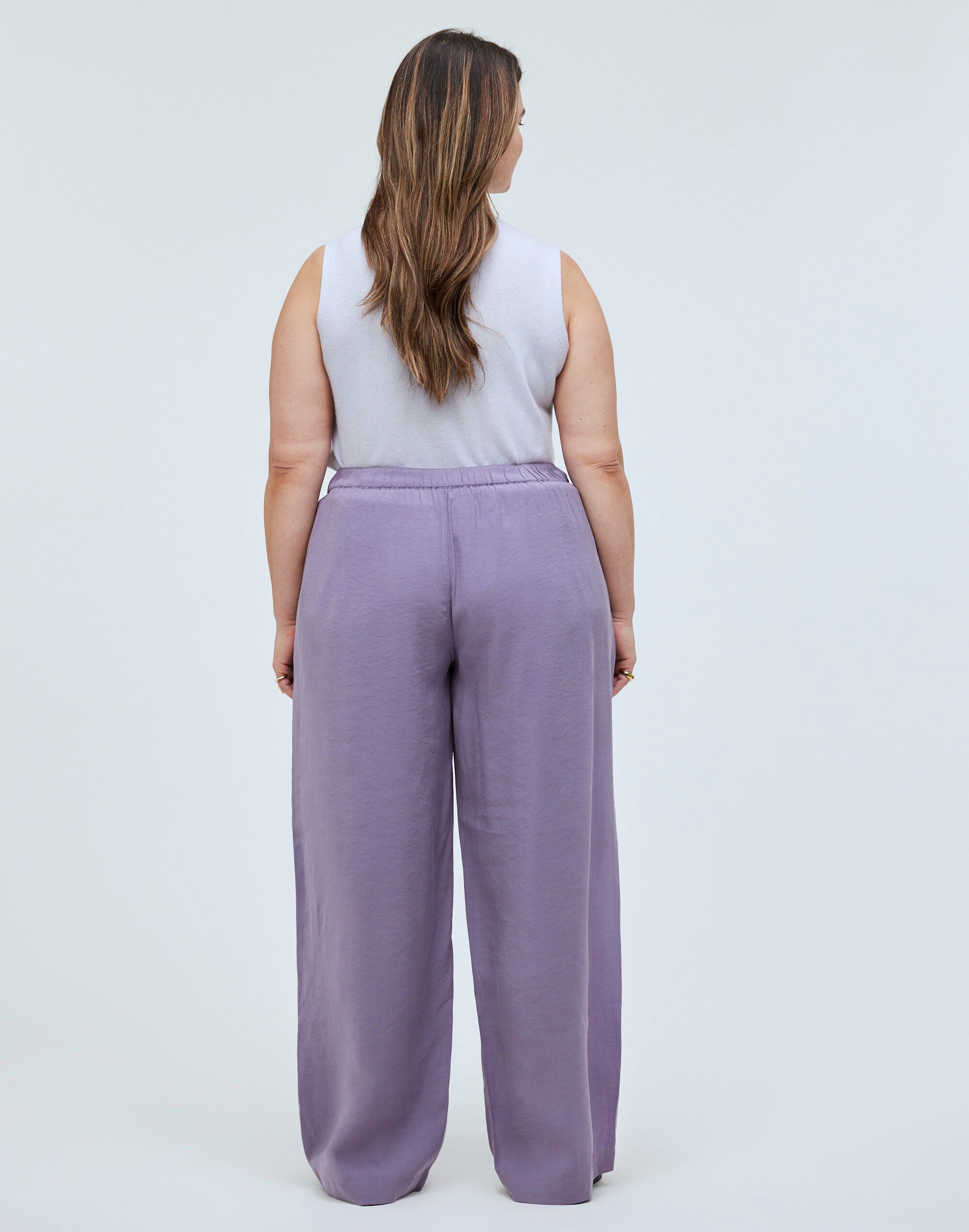 Plus Pull-On Wide-Leg Pants in Softdrape