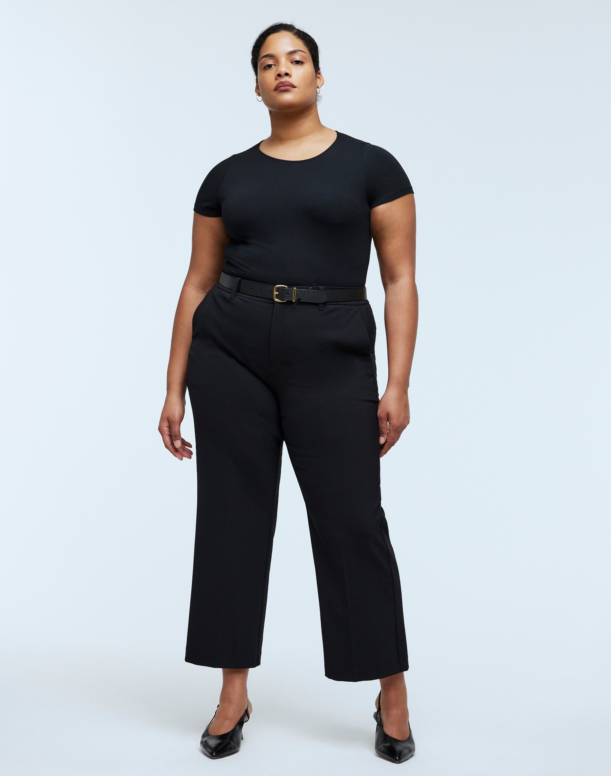 Plus Flare Ankle Pants