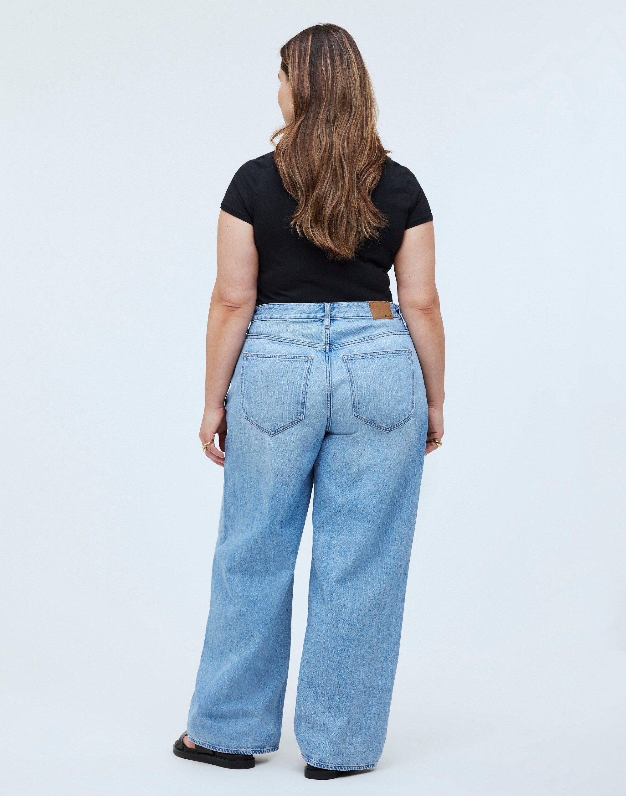 Plus Superwide-Leg Jeans in Ahern Wash: Airy Denim Edition