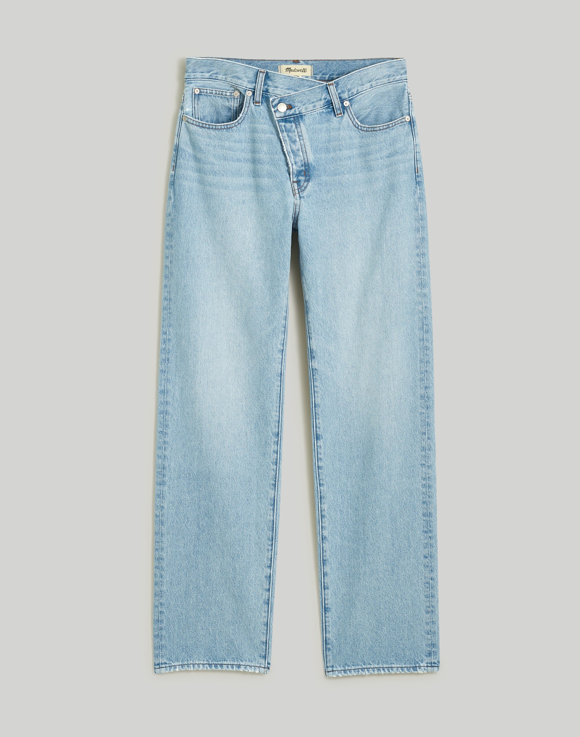 Plus Low-Slung Straight Jeans in Sevilla Wash: Cross-Tab Edition