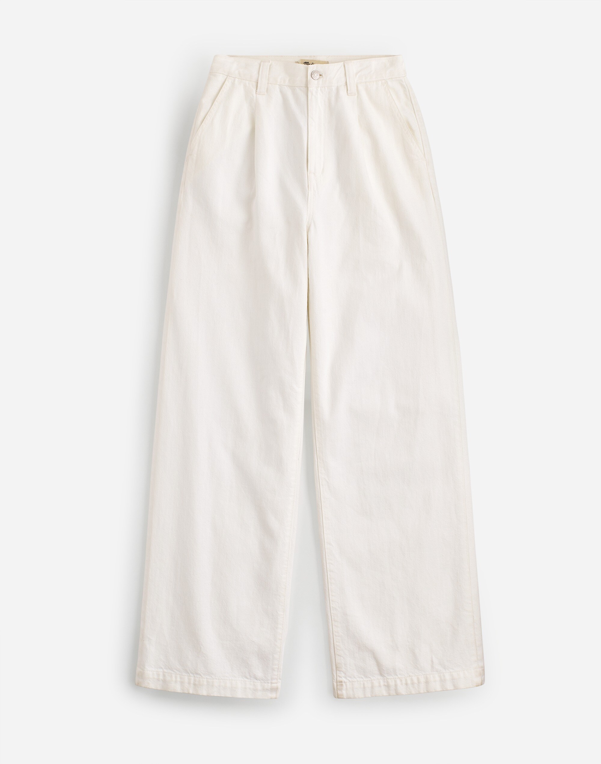 The Plus Harlow Wide-Leg Jean in Tile White: Airy Denim Edition