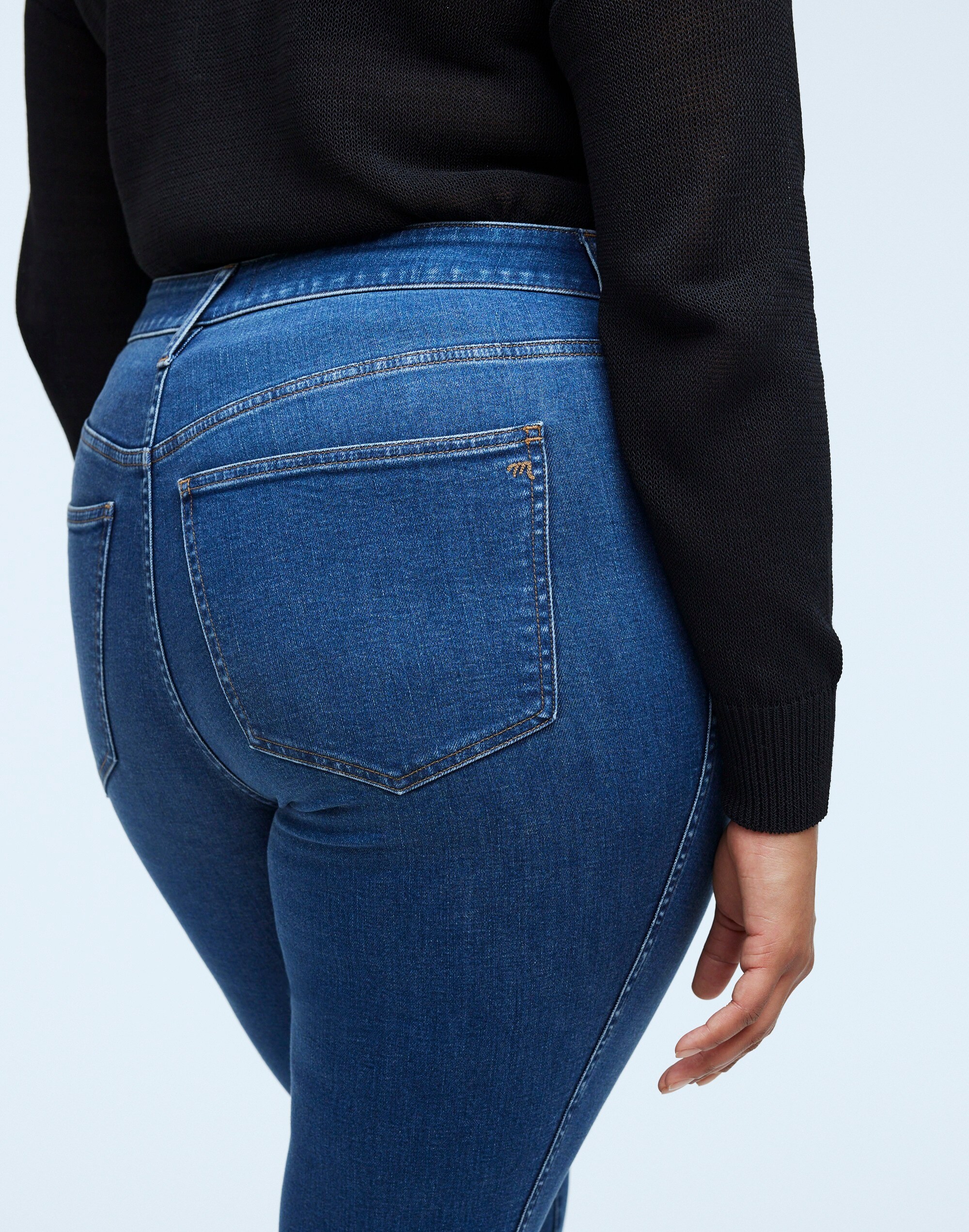 Plus Curvy 10" High-Rise Roadtripper Authentic Skinny Jeans in Faulkner Wash