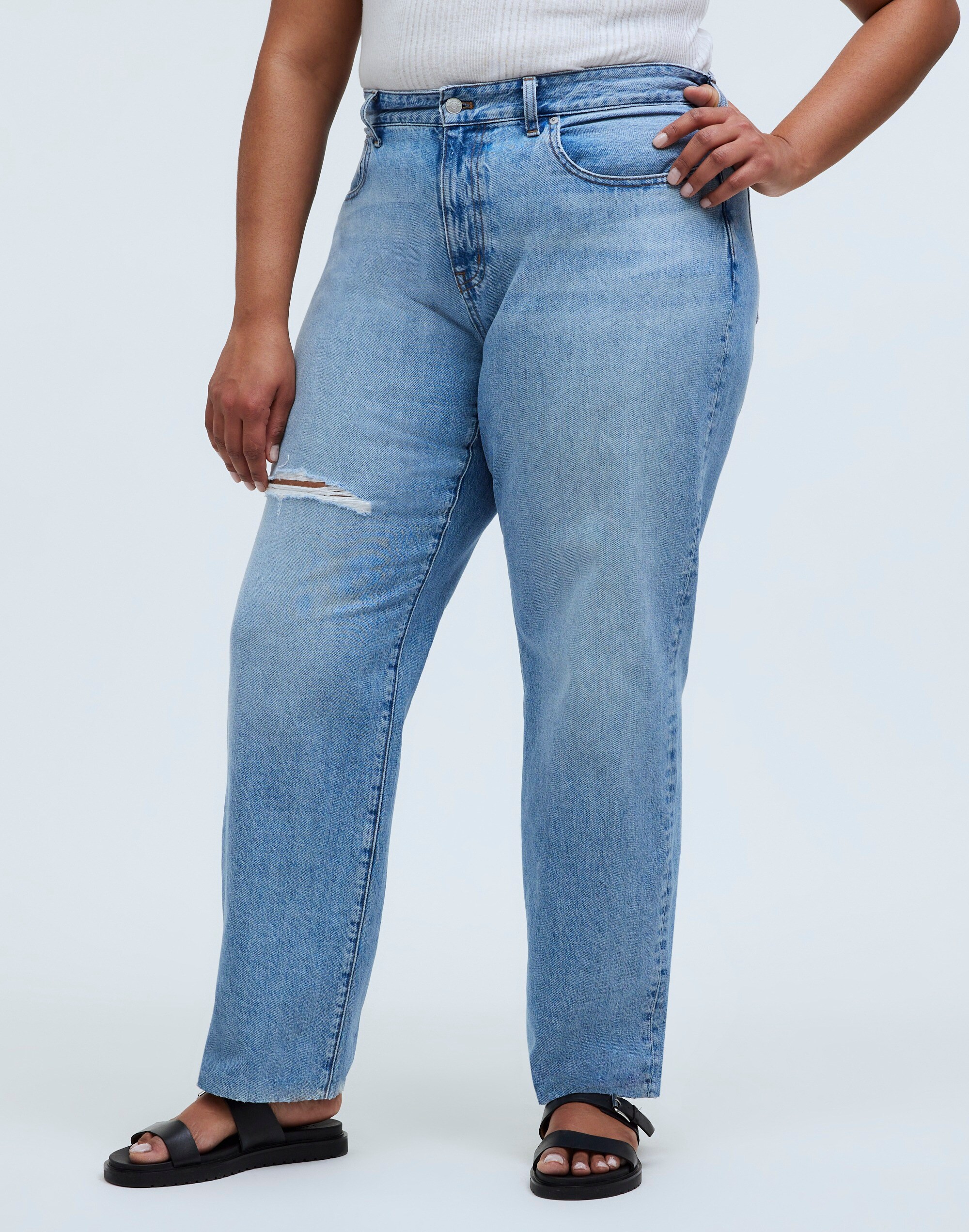 The Plus Curvy '90s Straight Jean