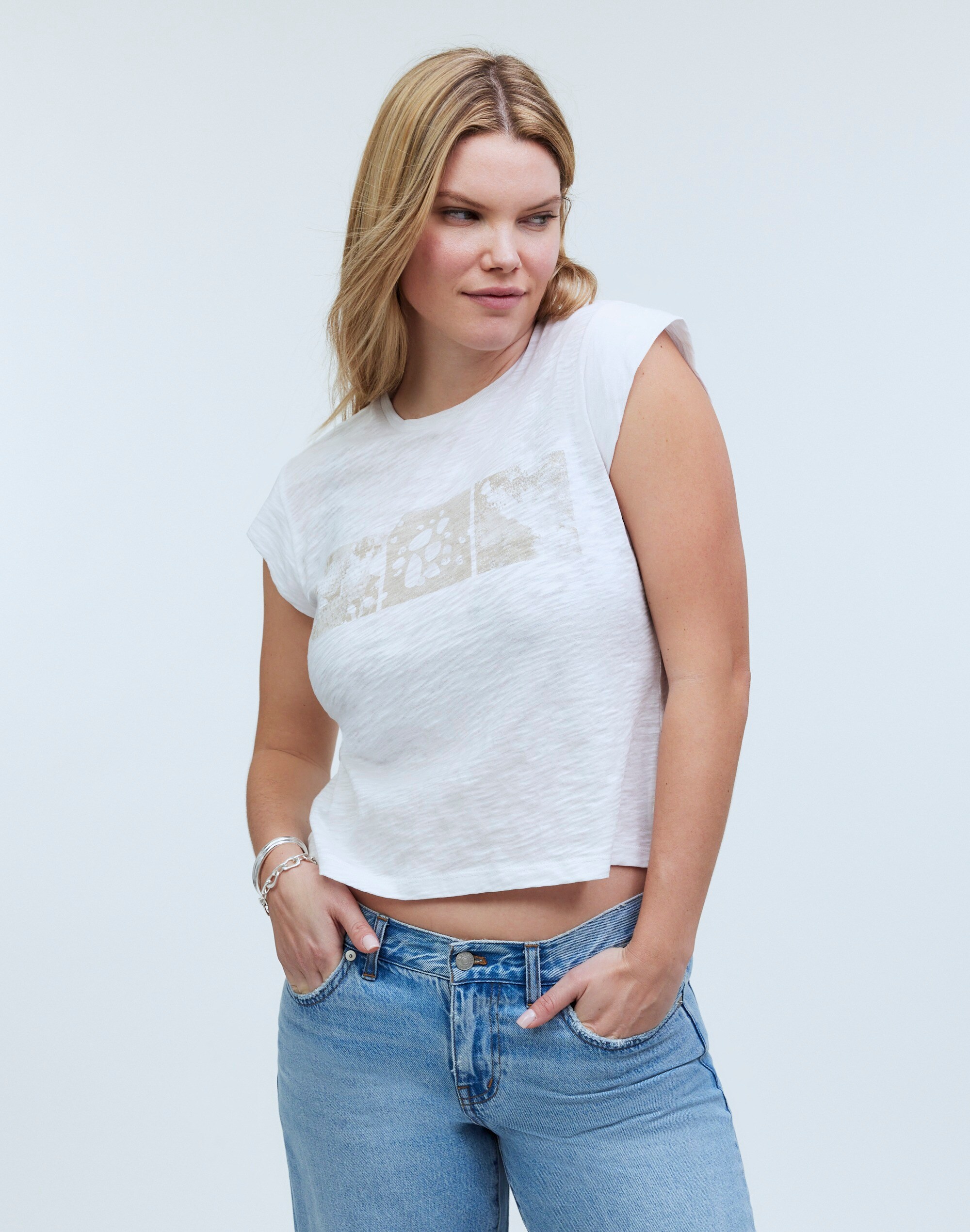 graphic shrunken tee