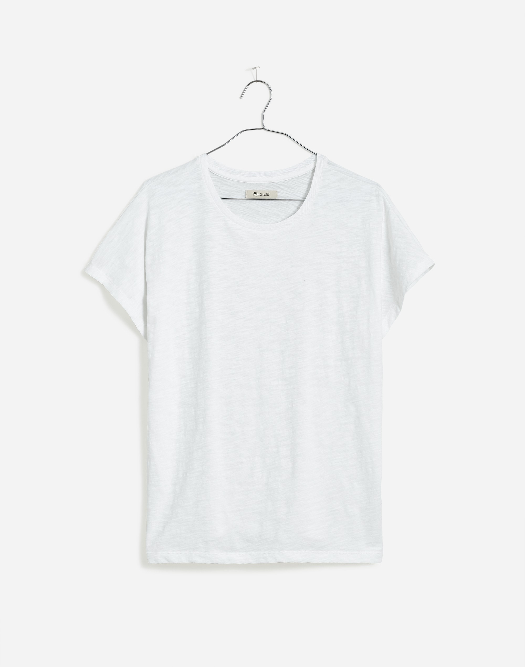 Dolman-Sleeve Crewneck Tee in Slub