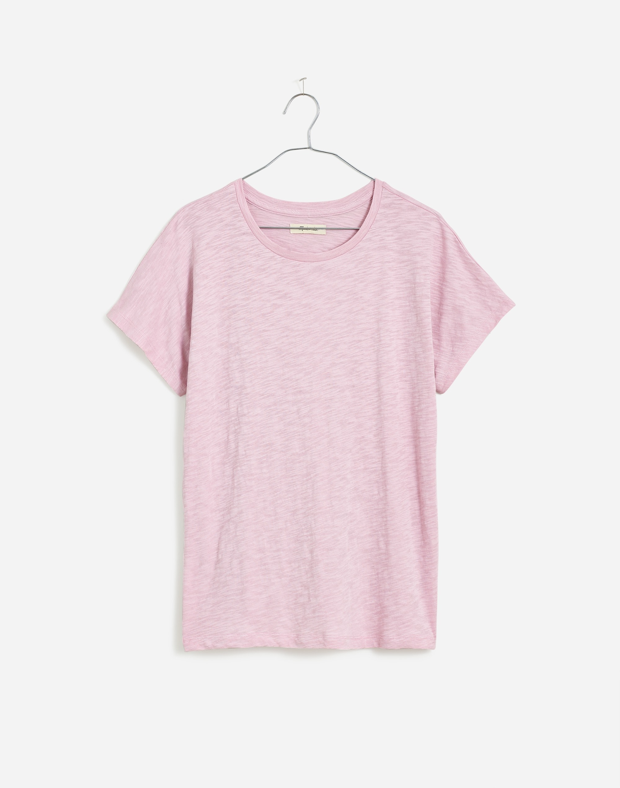 Dolman-Sleeve Crewneck Tee in Slub