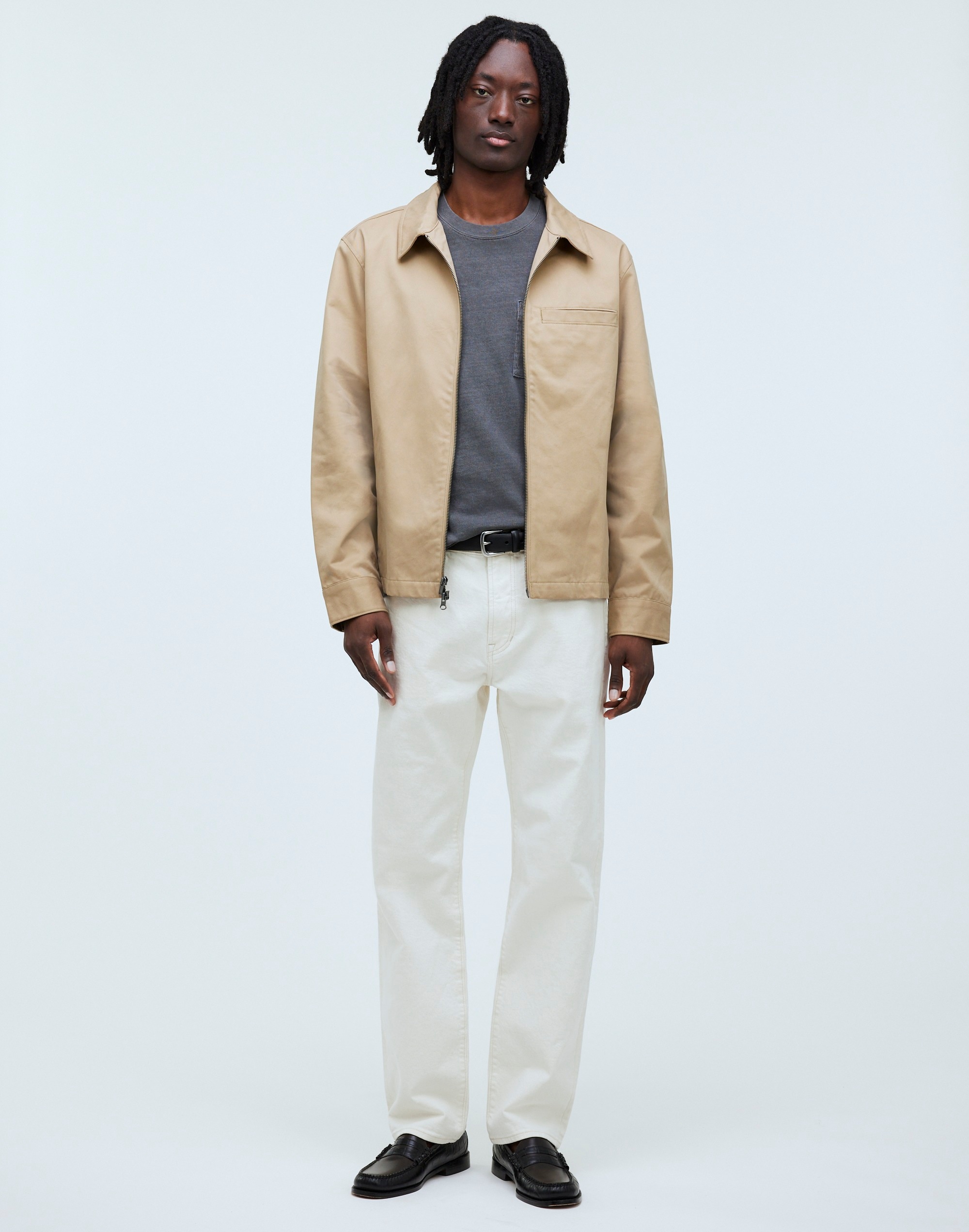 Mw Lined Work Jacket In Seed Khaki