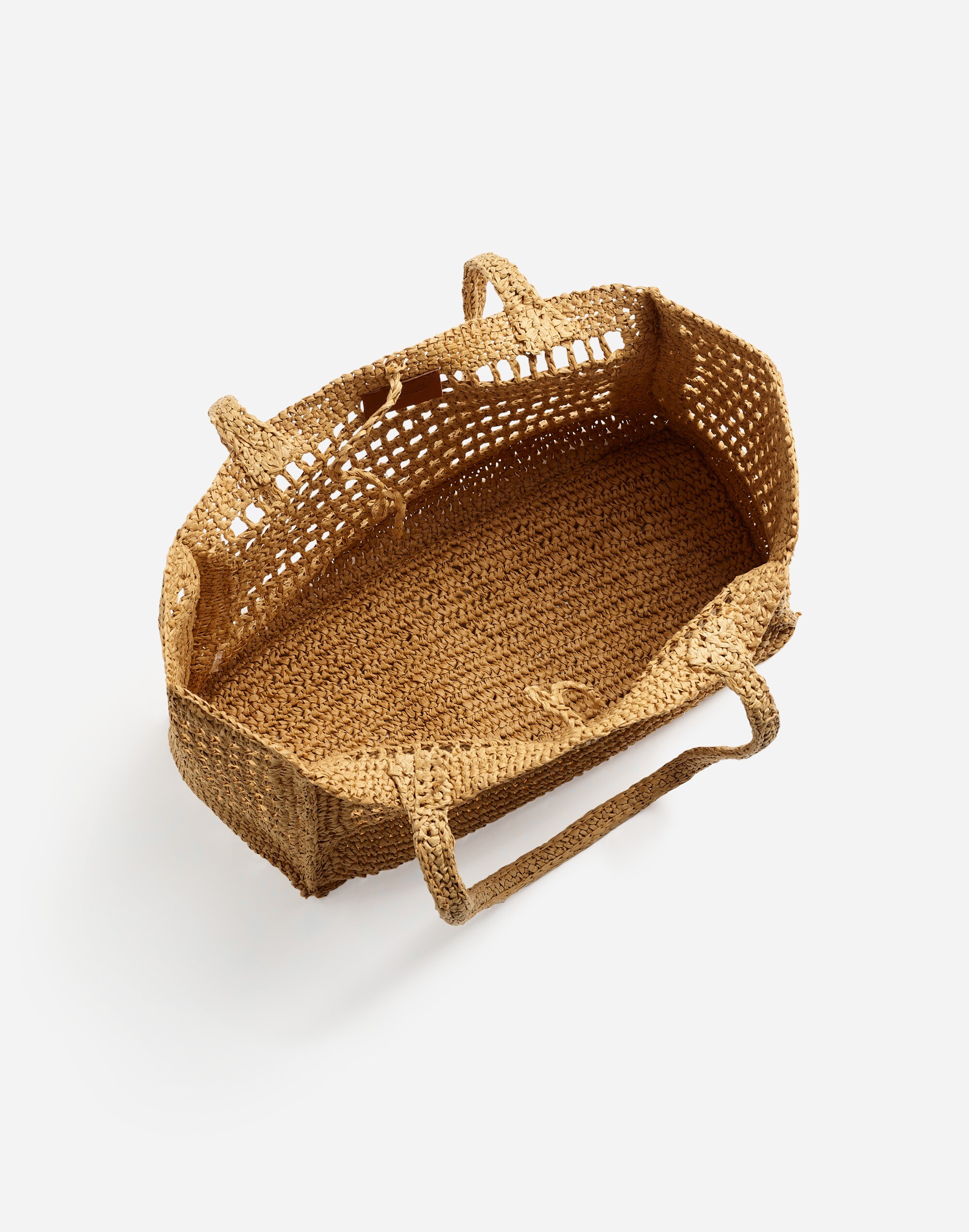 The Open-Crochet Straw Packable Tote