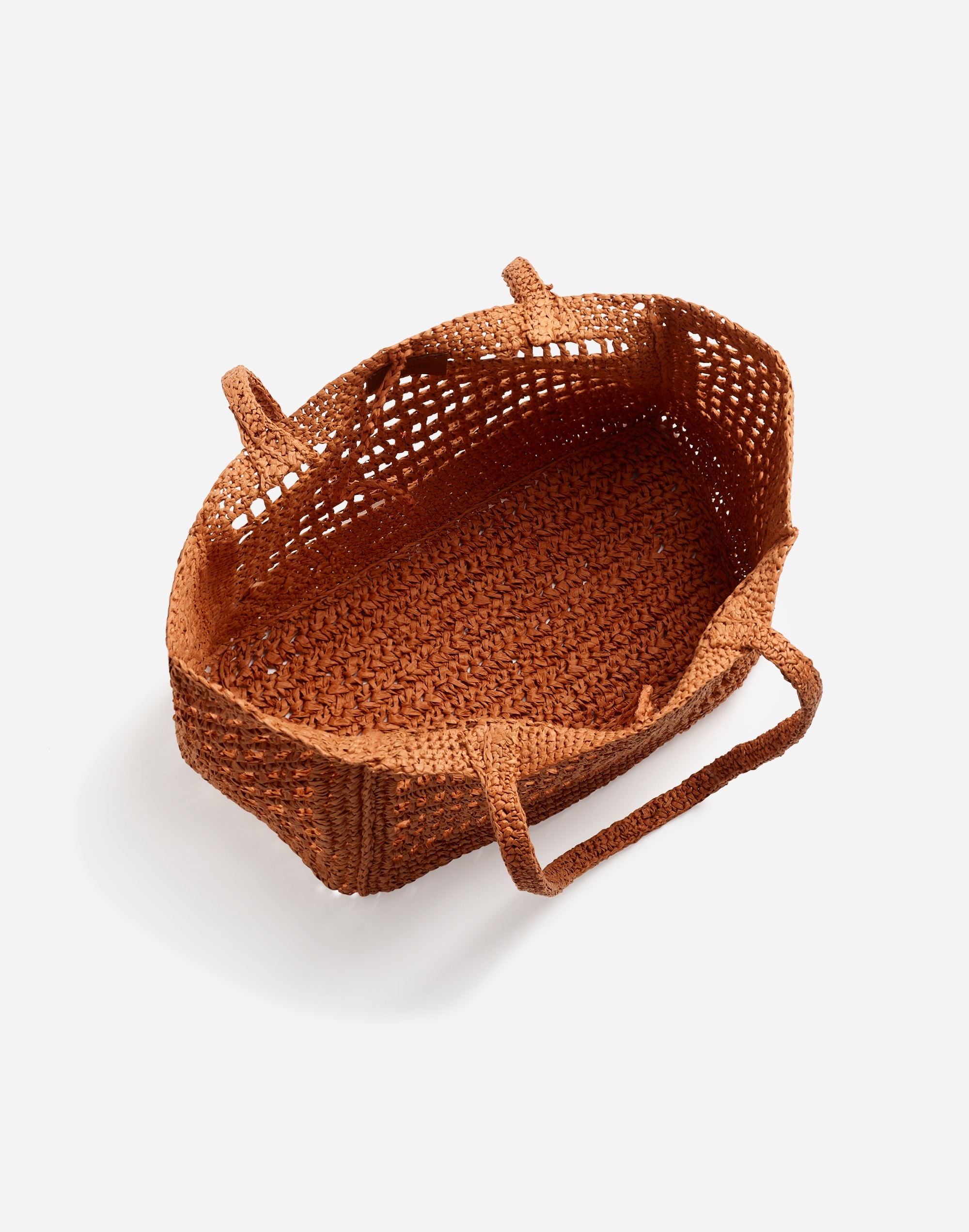 The Open-Crochet Straw Packable Tote