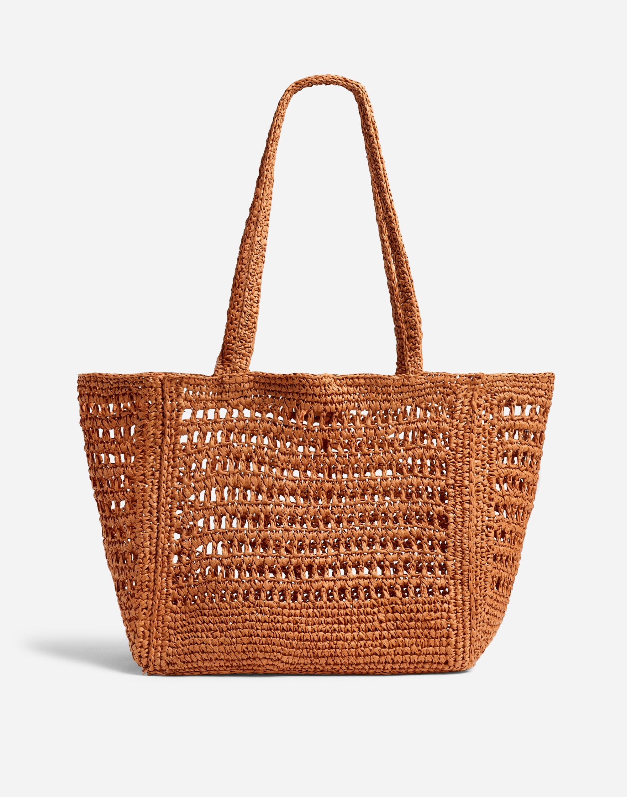 The Open-Crochet Straw Packable Tote