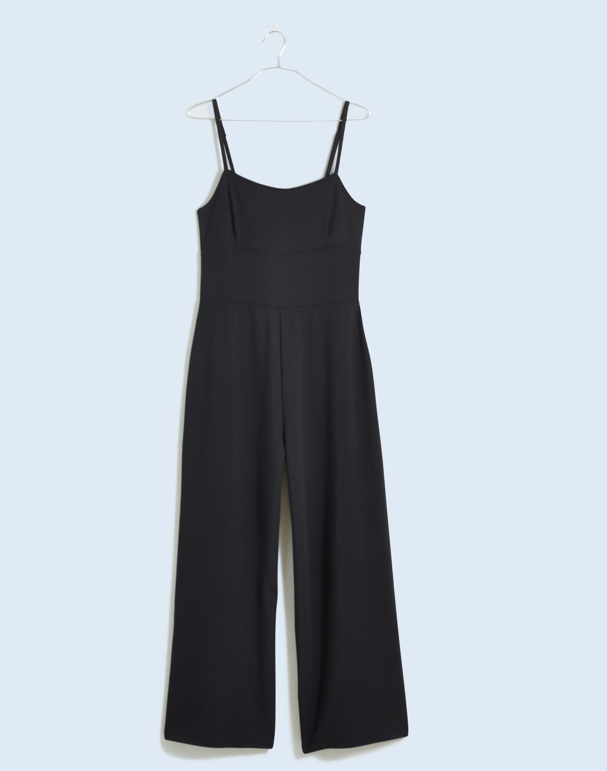 Lightweight Ponte Straight-Leg Jumpsuit