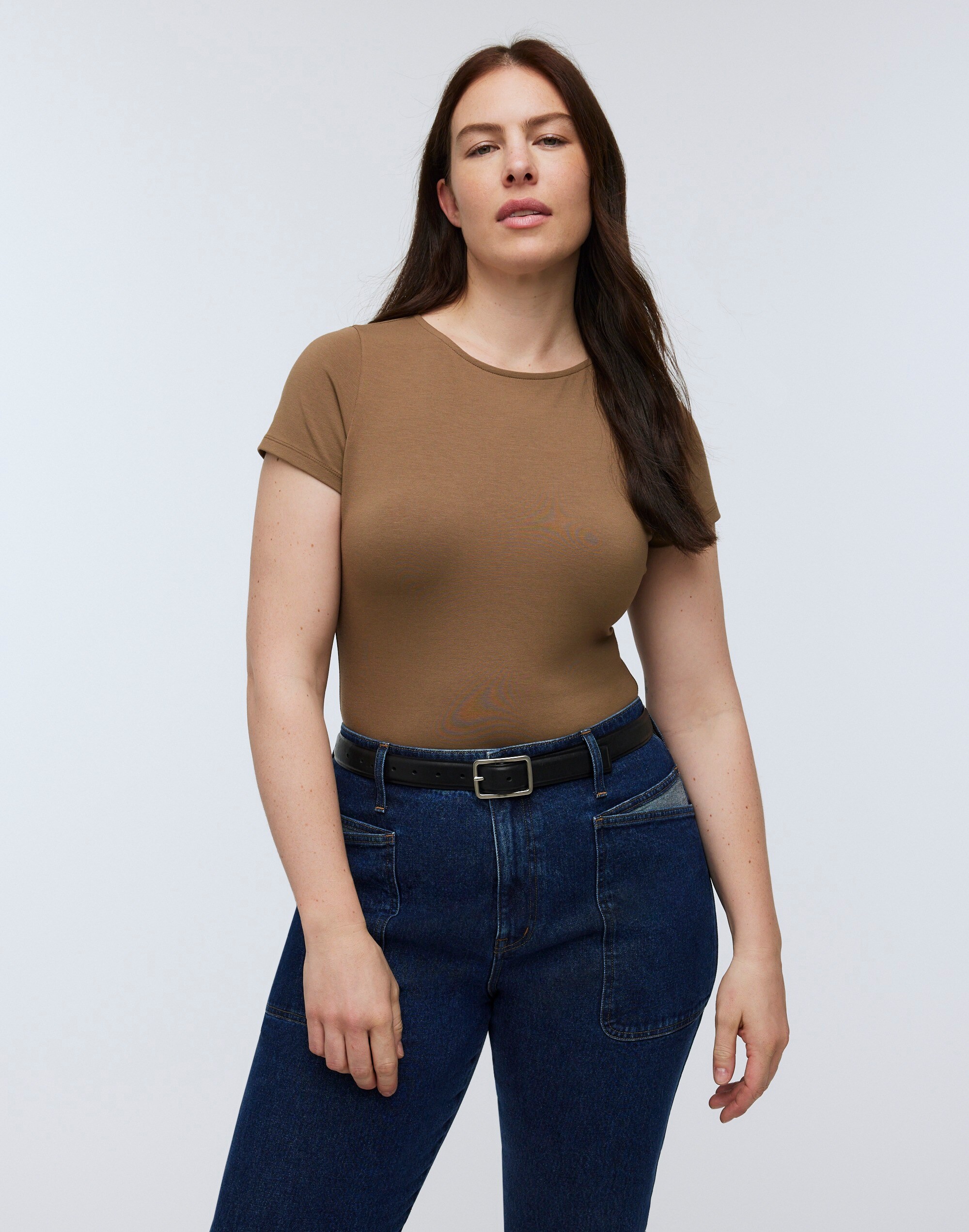 Crewneck Thong Bodysuit