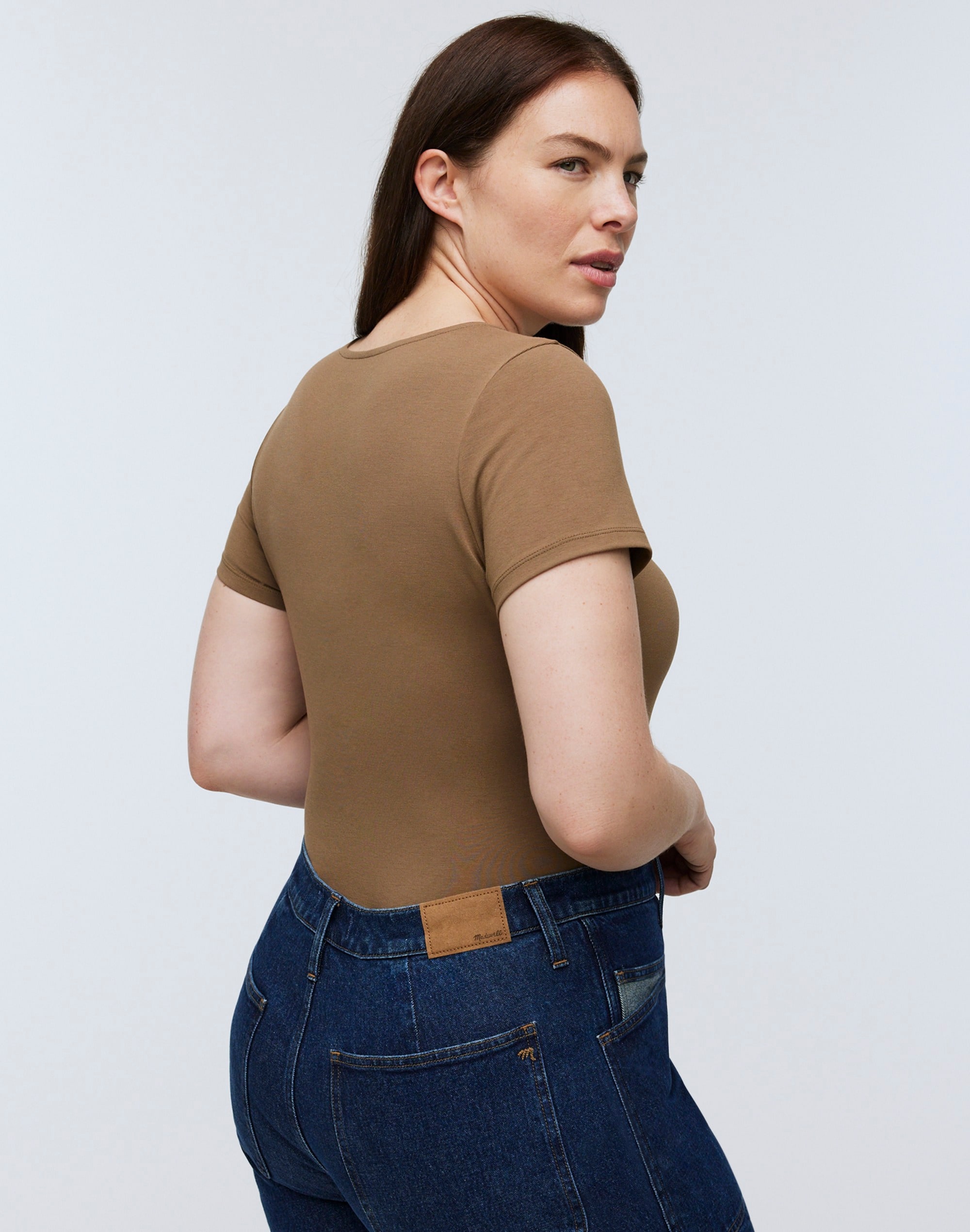 Crewneck Thong Bodysuit