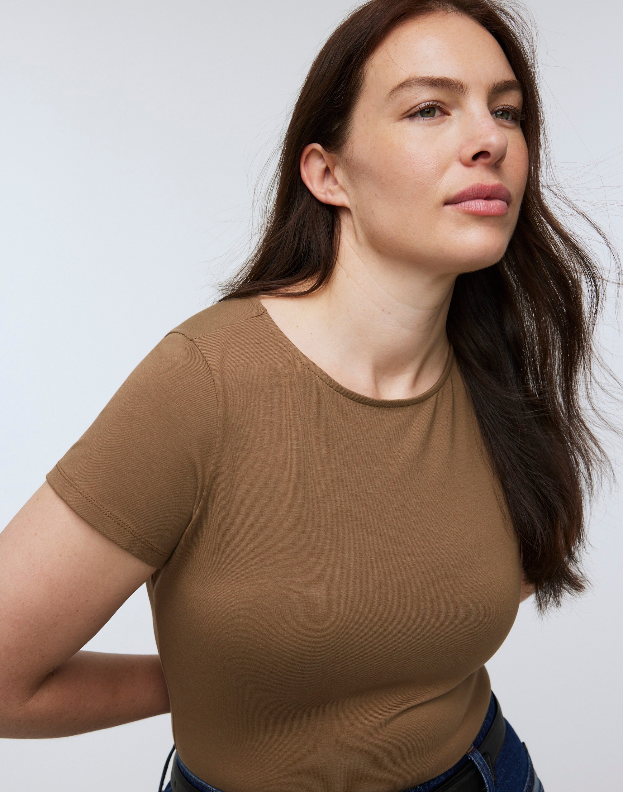 Crewneck Thong Bodysuit