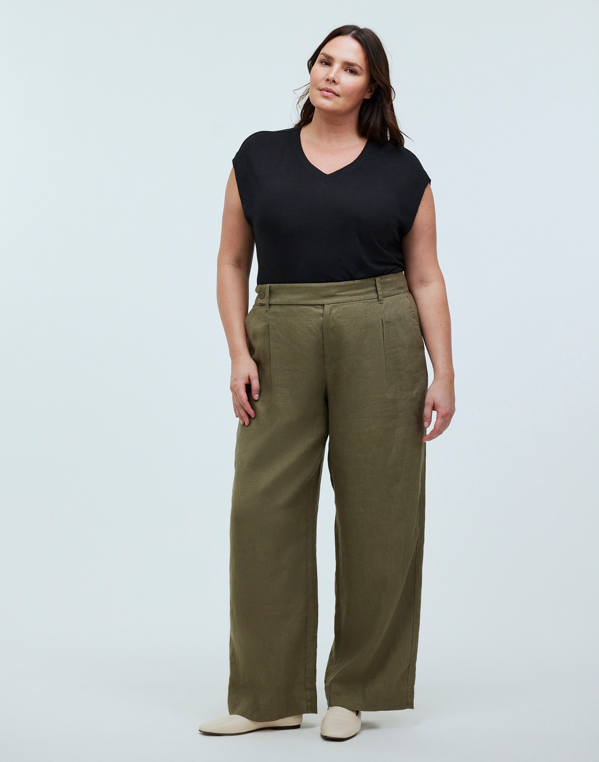 relaxed v-neck tee
