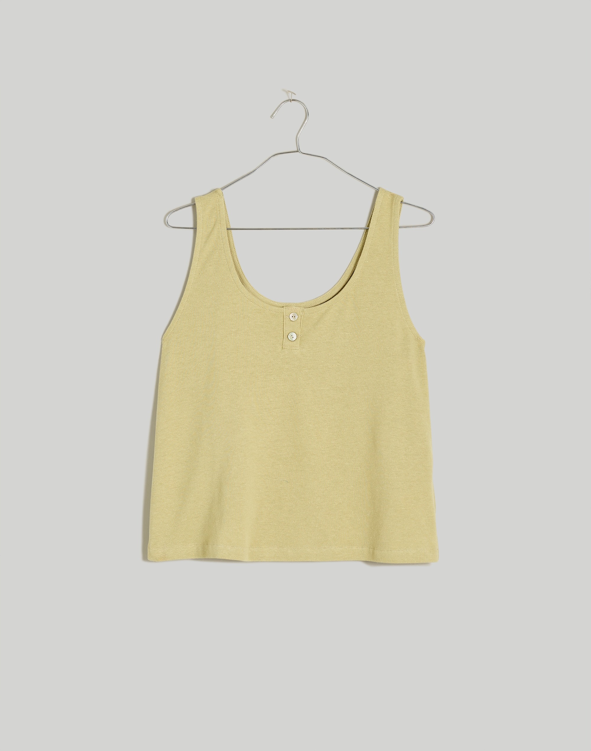 pointelle henley tank