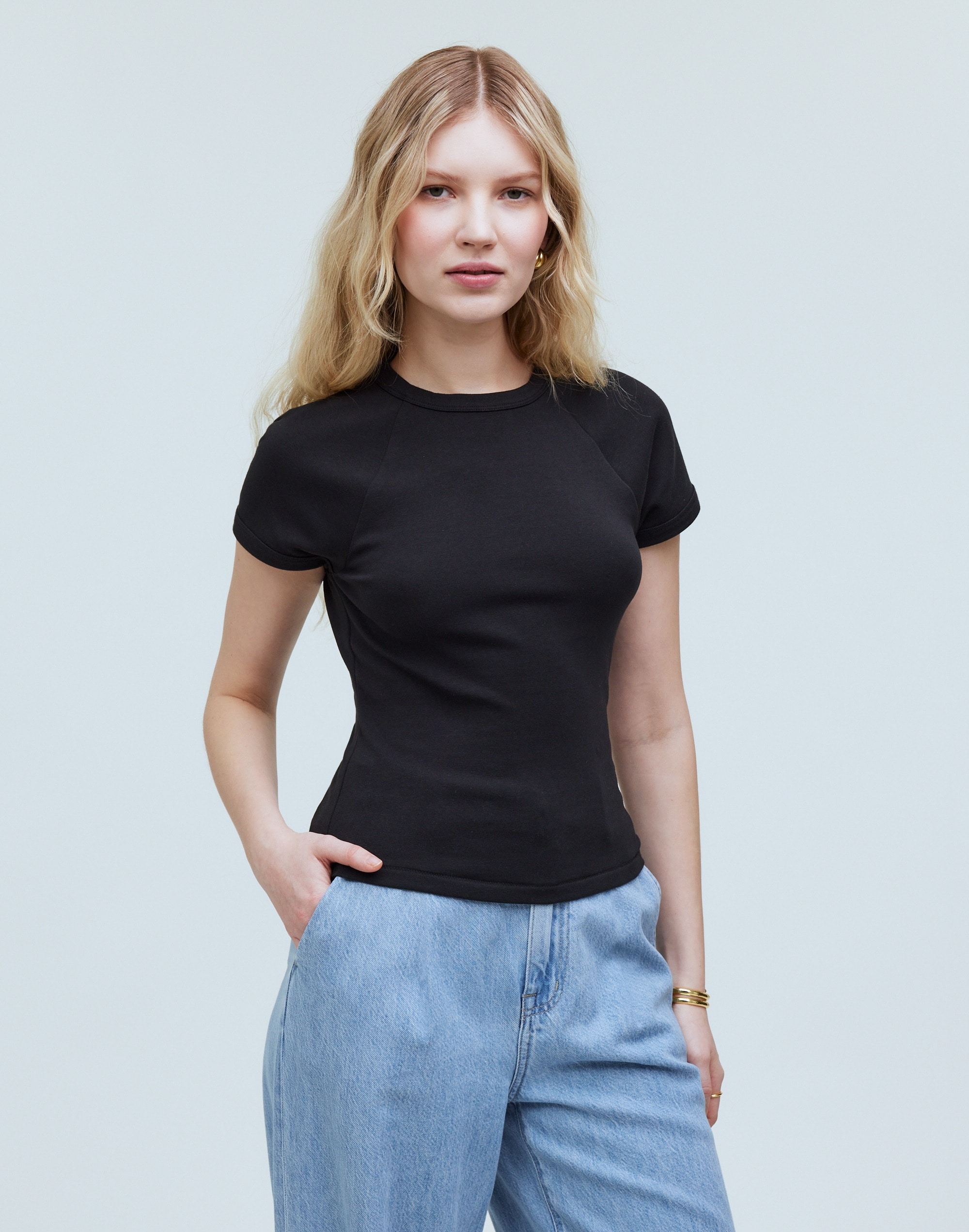 Raglan-Sleeve Baby Tee