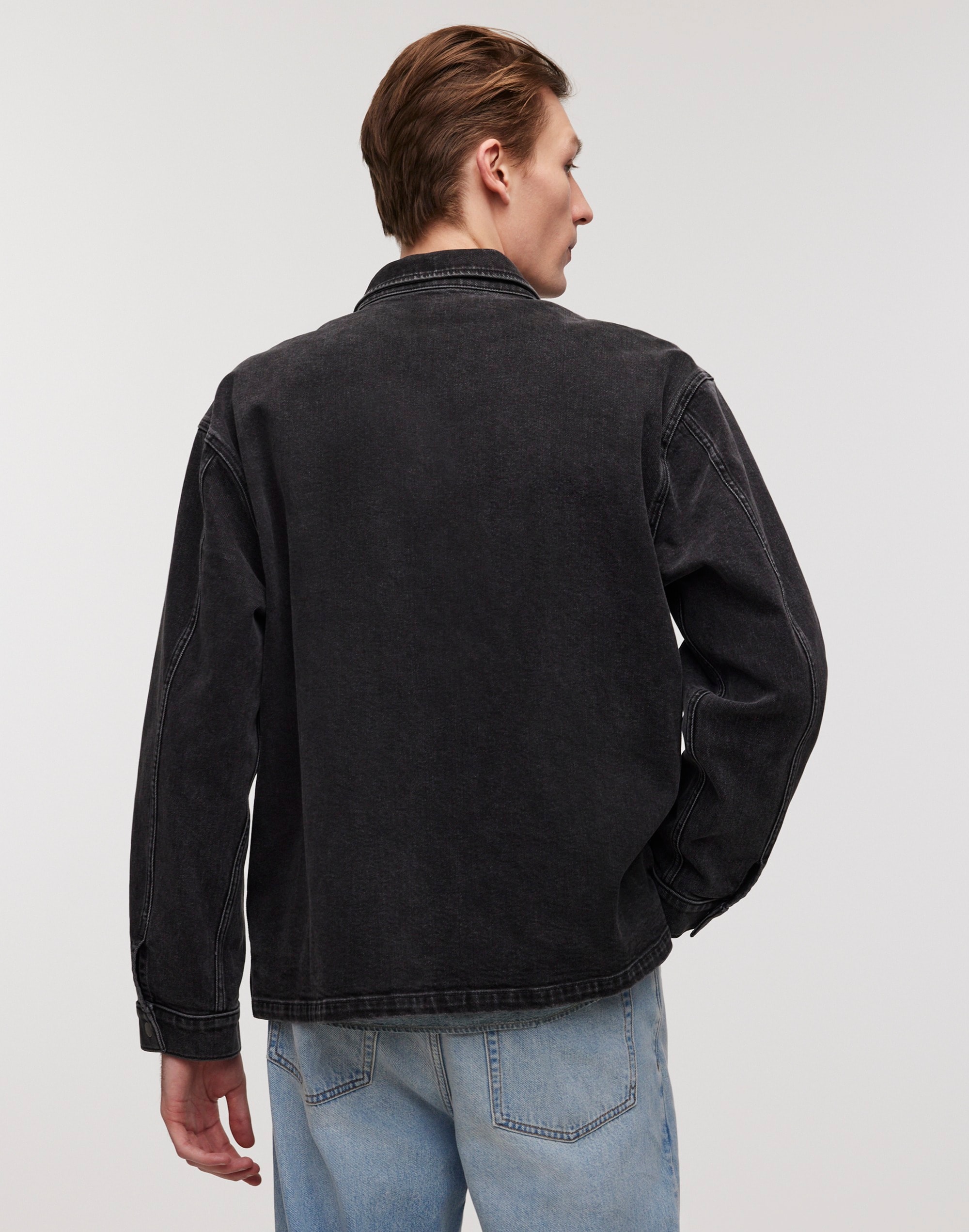 Denim Boxy Shirt-Jacket Hanlock Wash